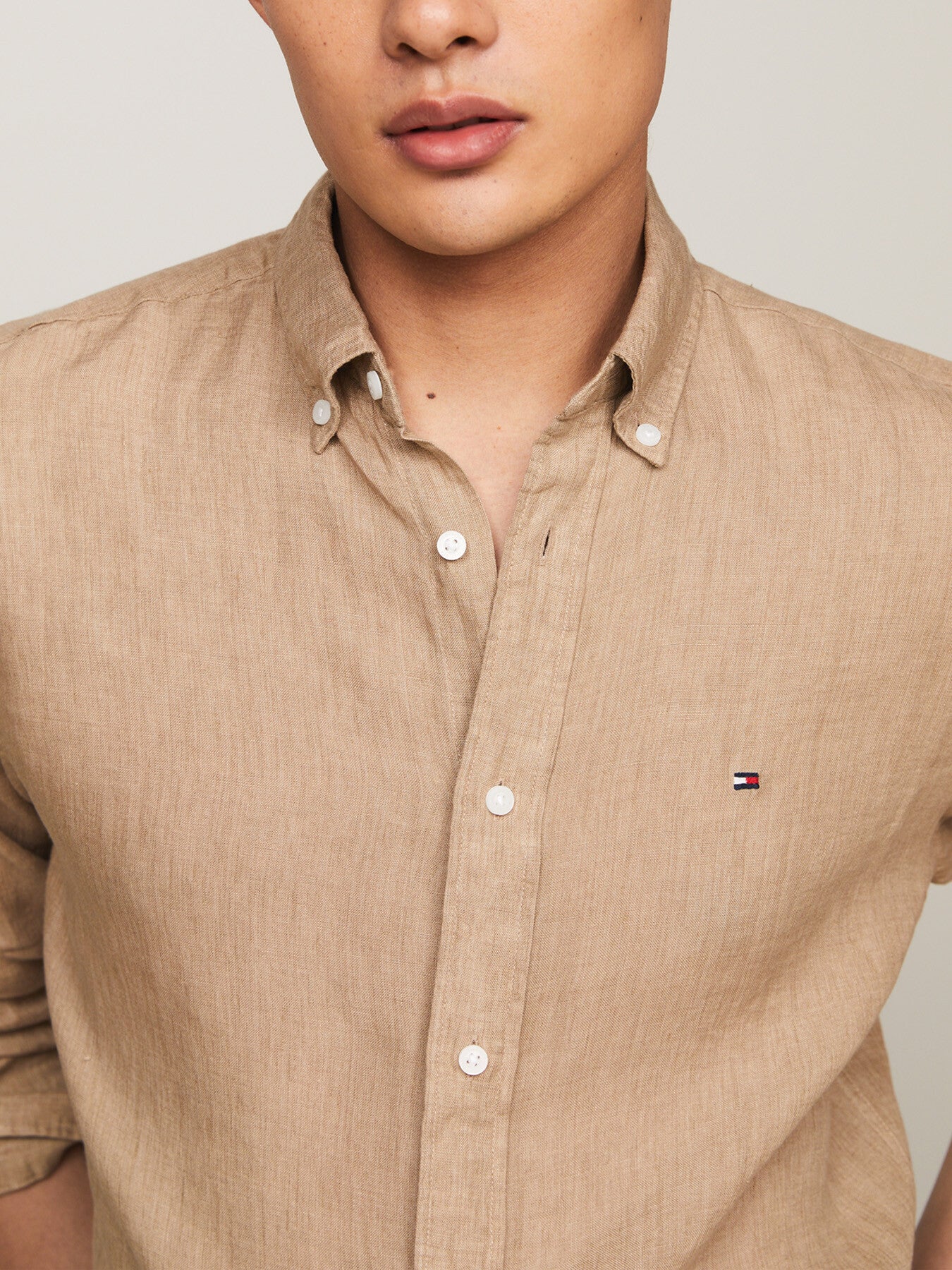 Pigment Dyed Linen Regular Fit Shirt