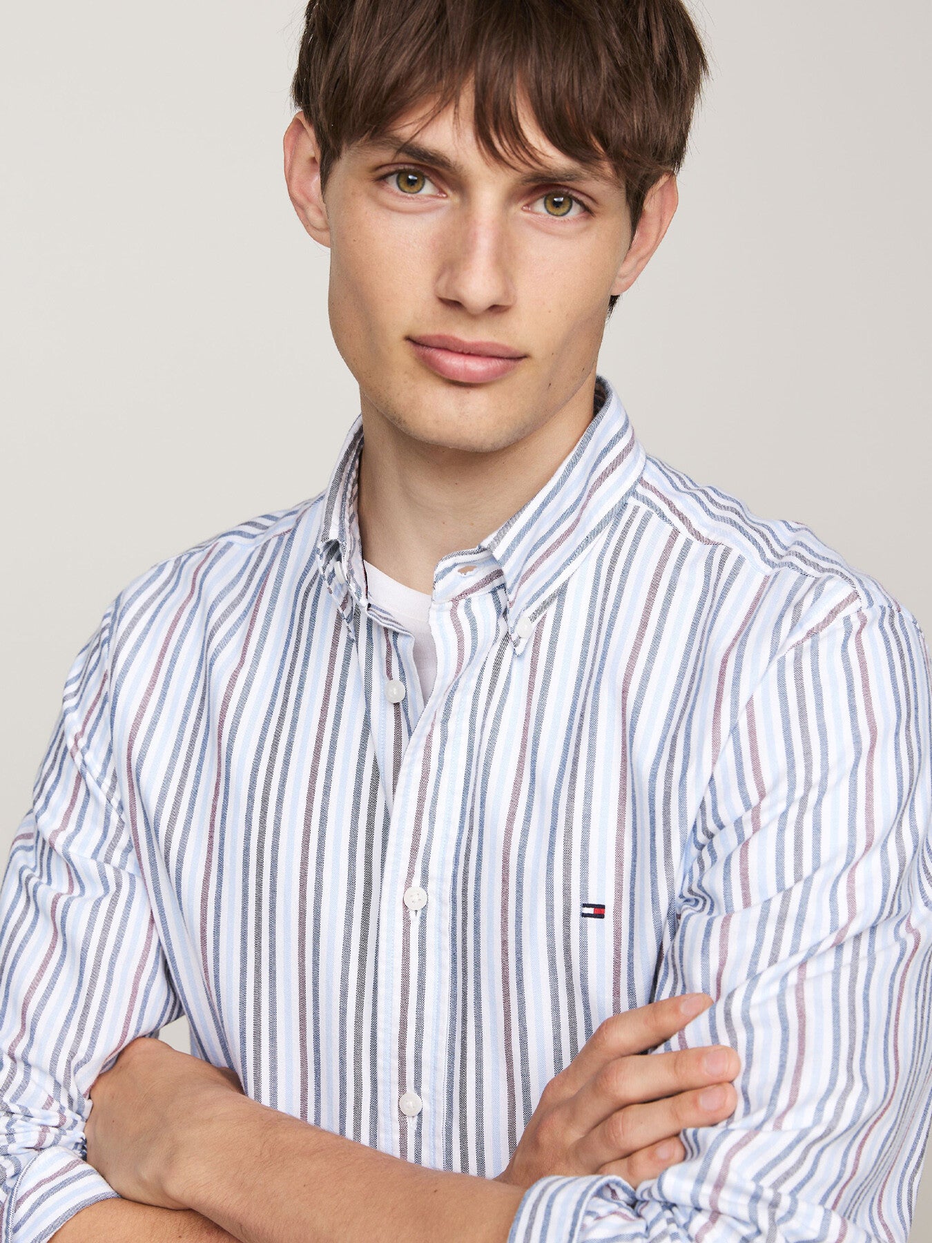 Multi Stripe Regular Fit Oxford