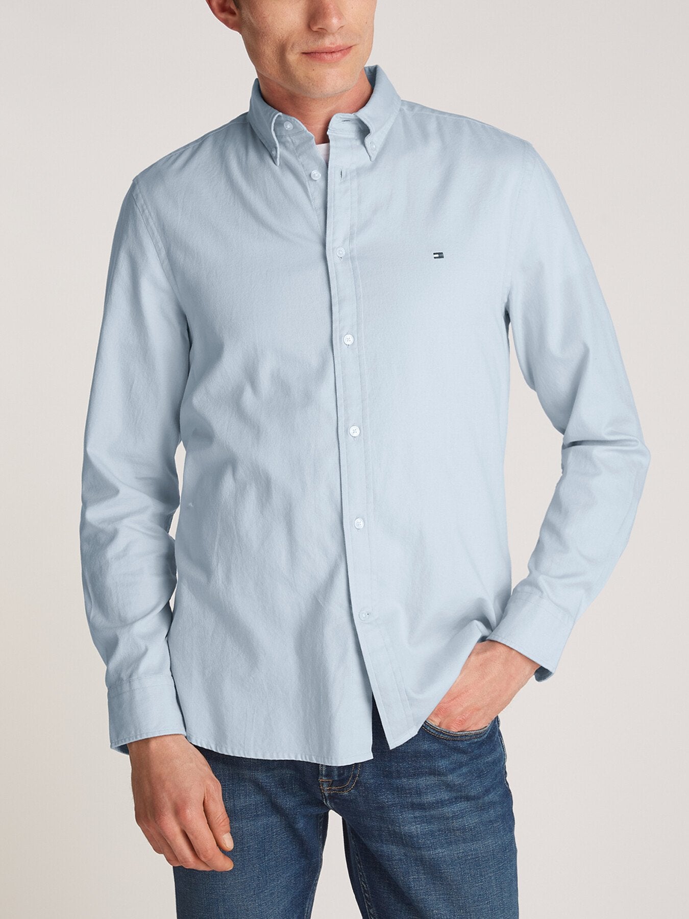 Slim Flex Cotton Dobby Shirt