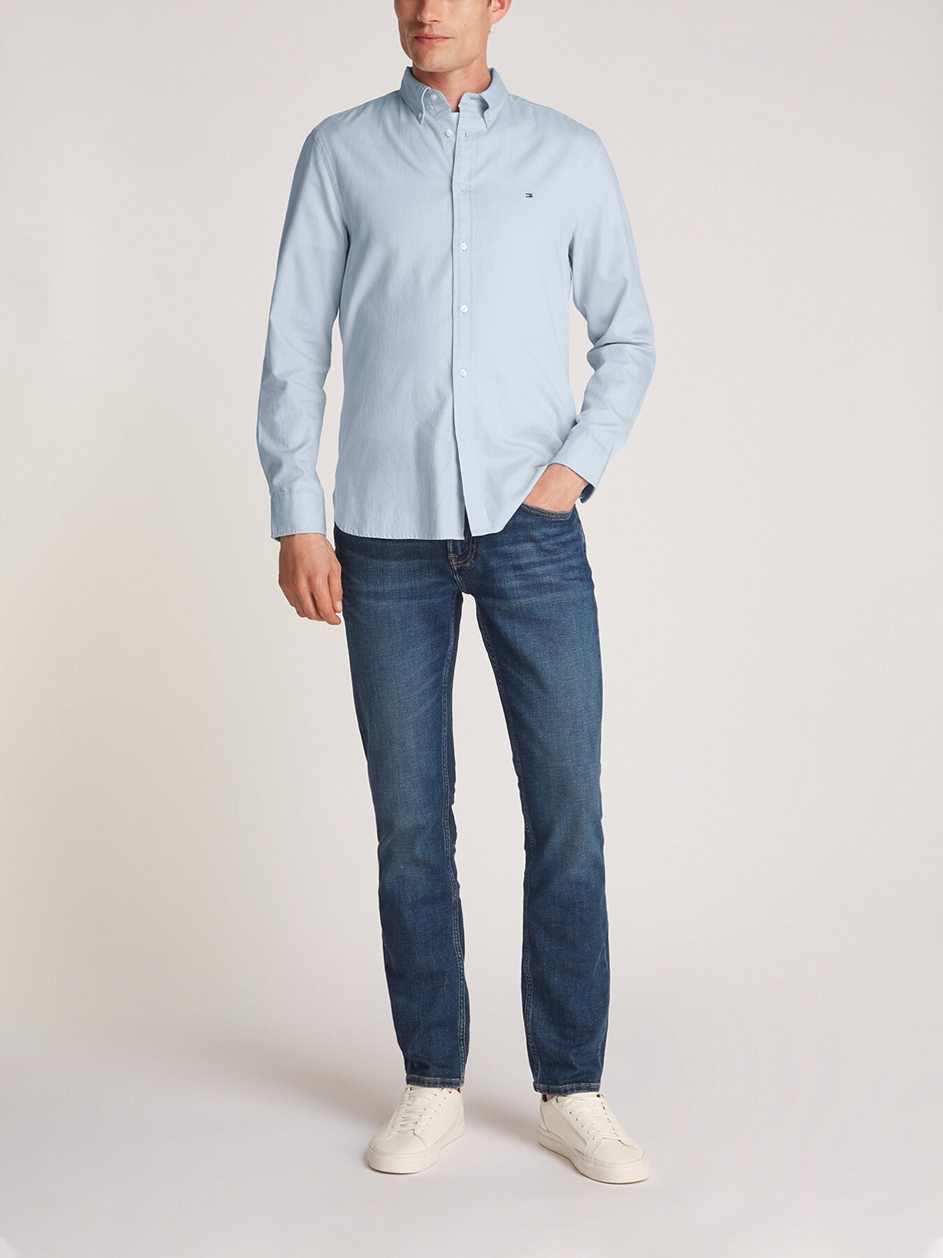 Slim Flex Cotton Dobby Shirt