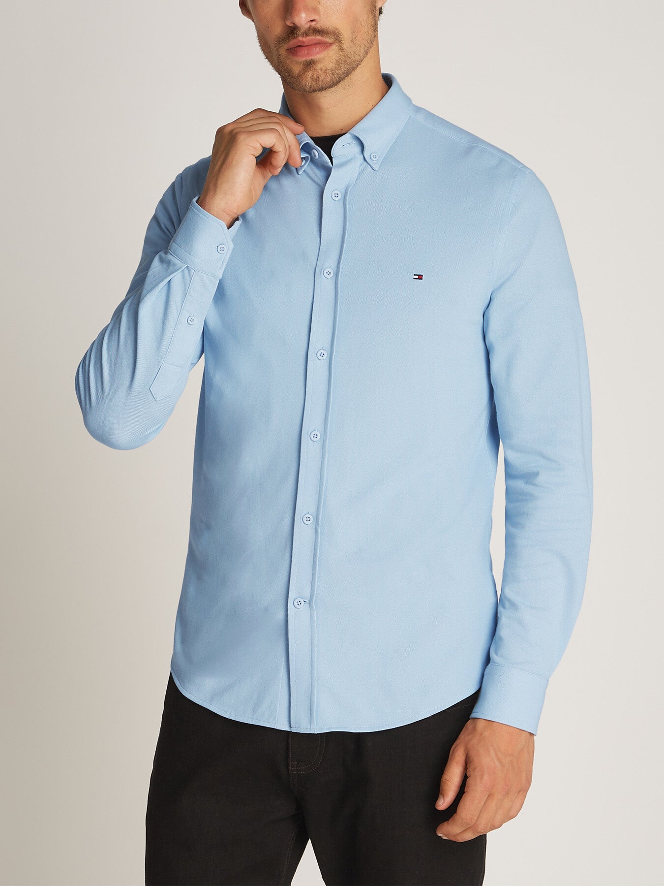 Slim Performance Pique Oxford Shirt