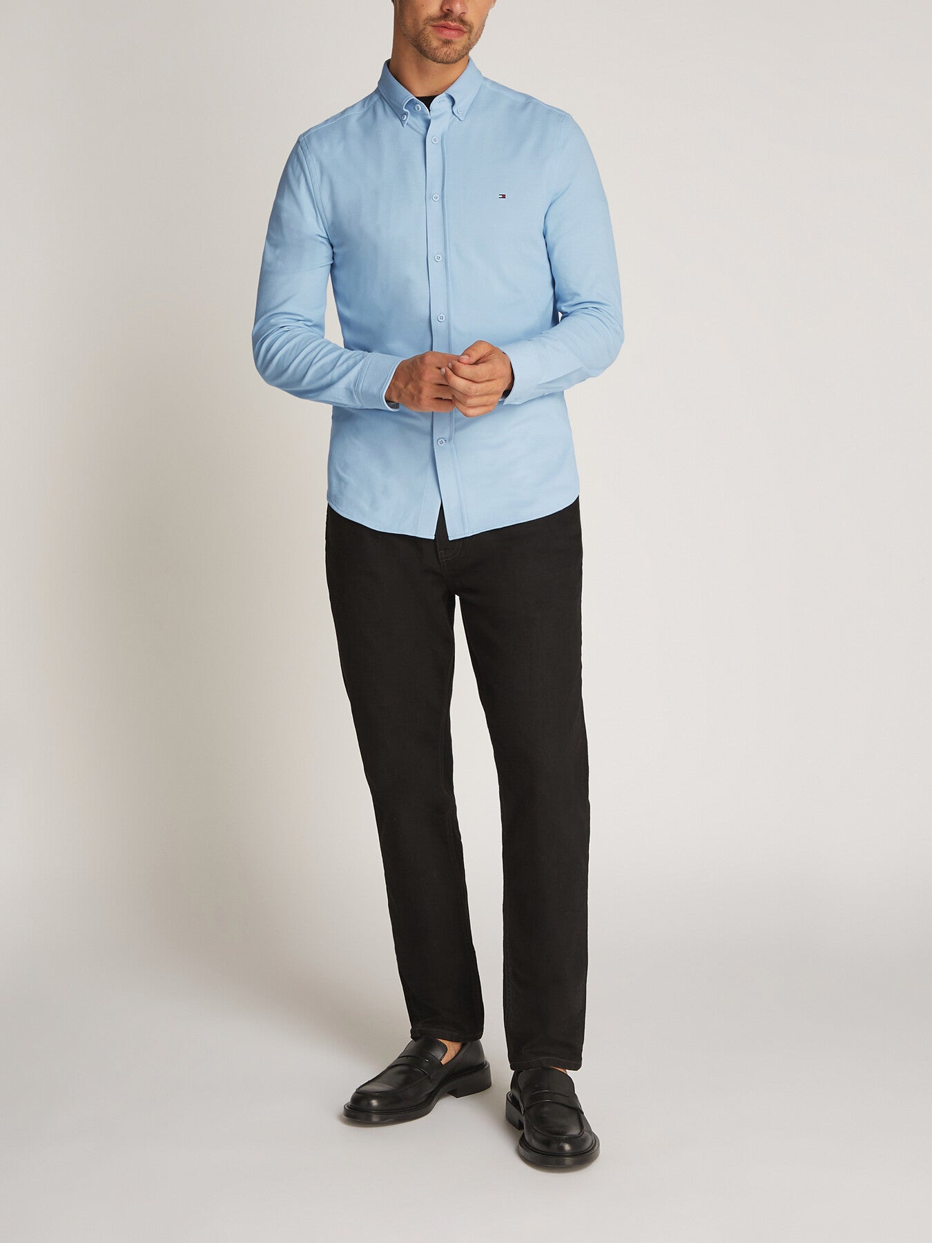 Slim Performance Pique Oxford Shirt