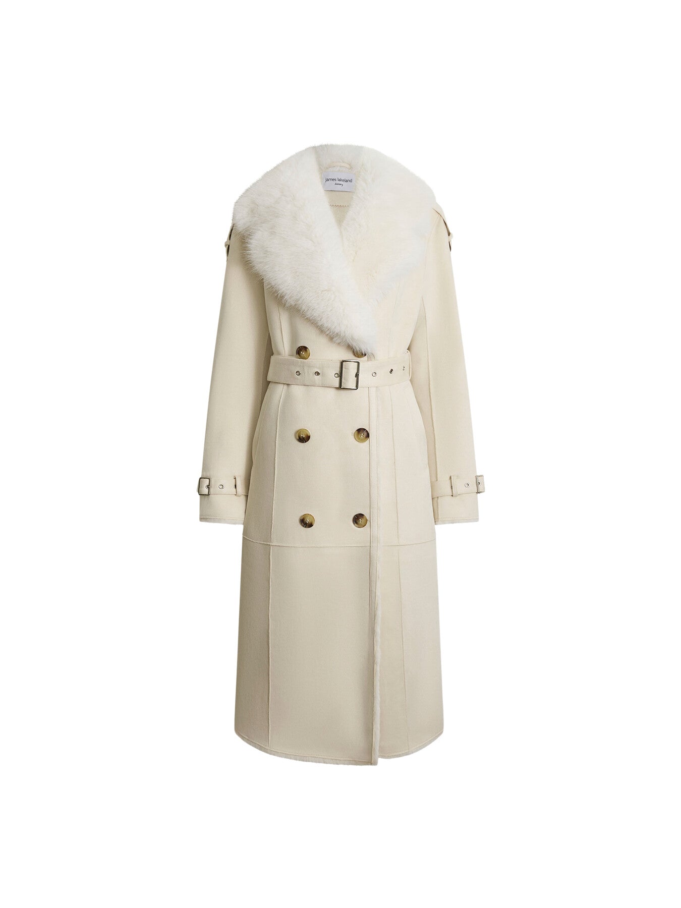 Faux Fur Suede Coat