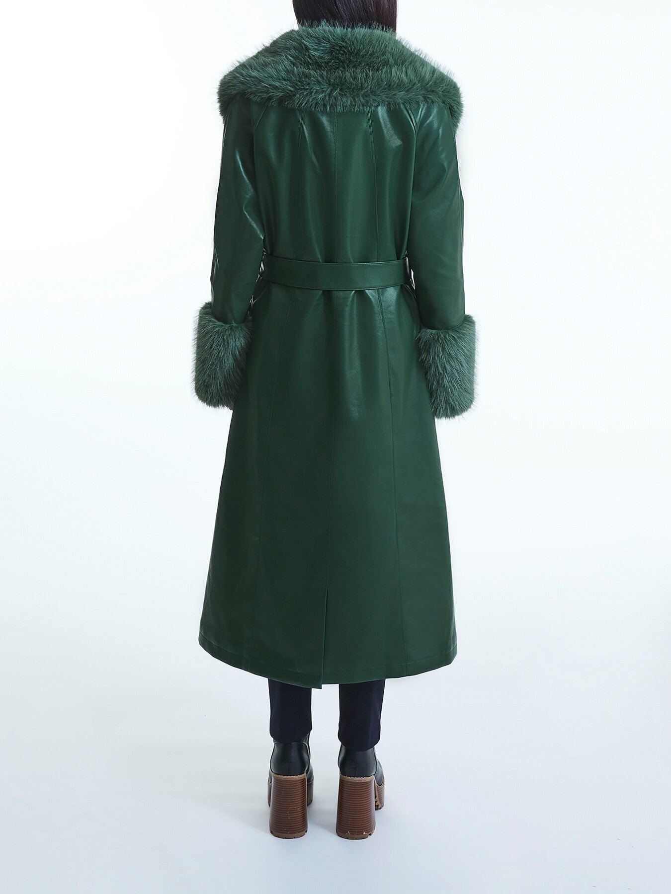 Faux Leather Coat