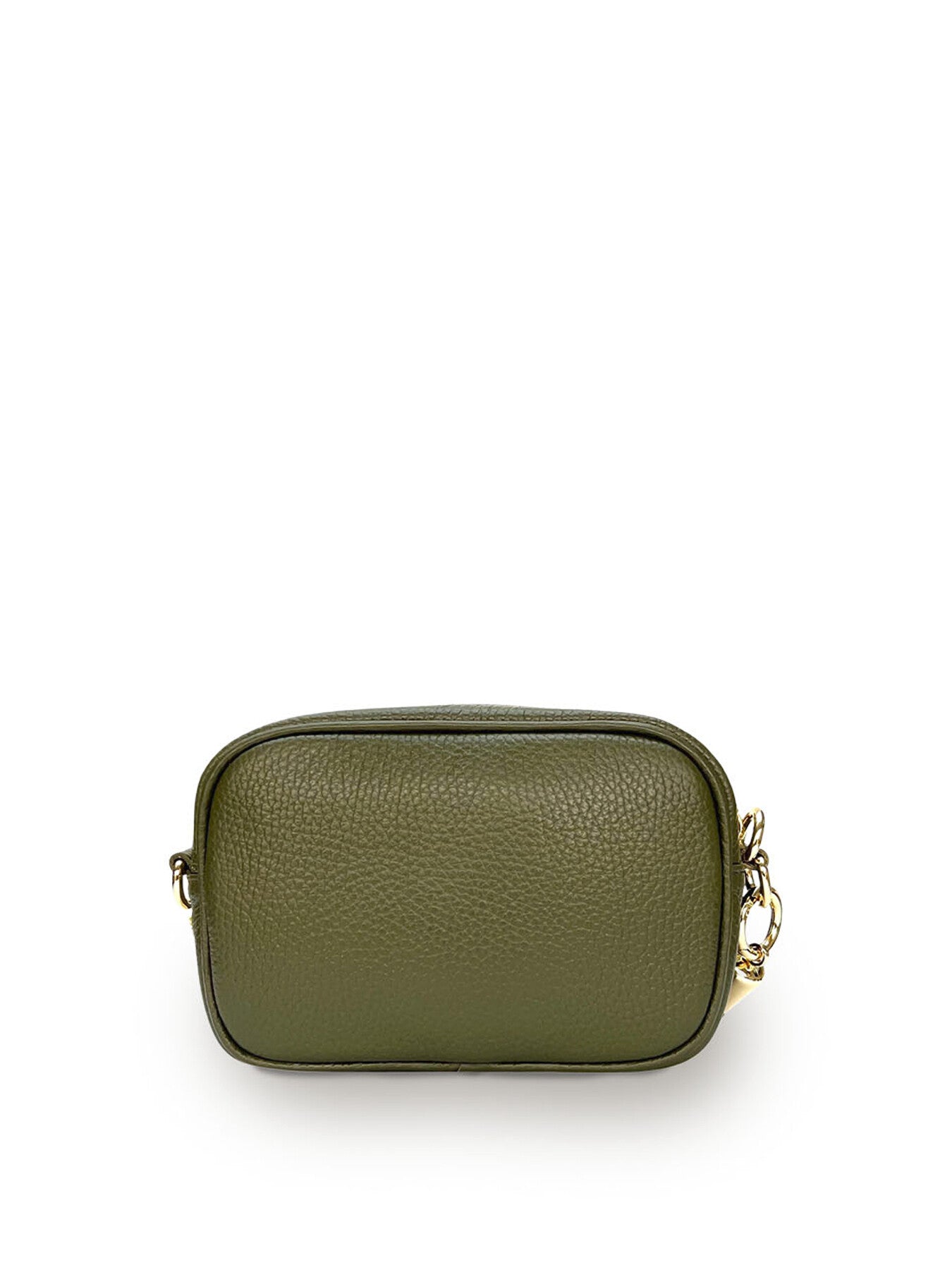 The Mini Tassel Green Leather Phone Bag