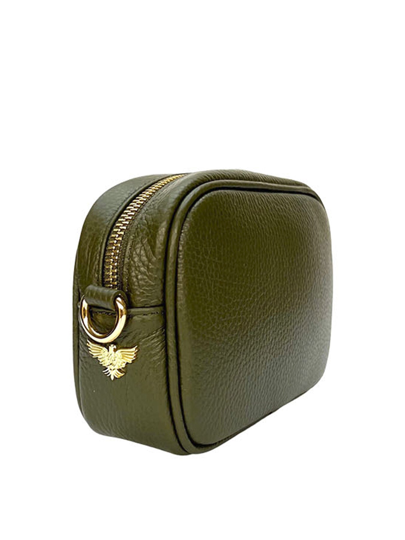 The Mini Tassel Green Leather Phone Bag