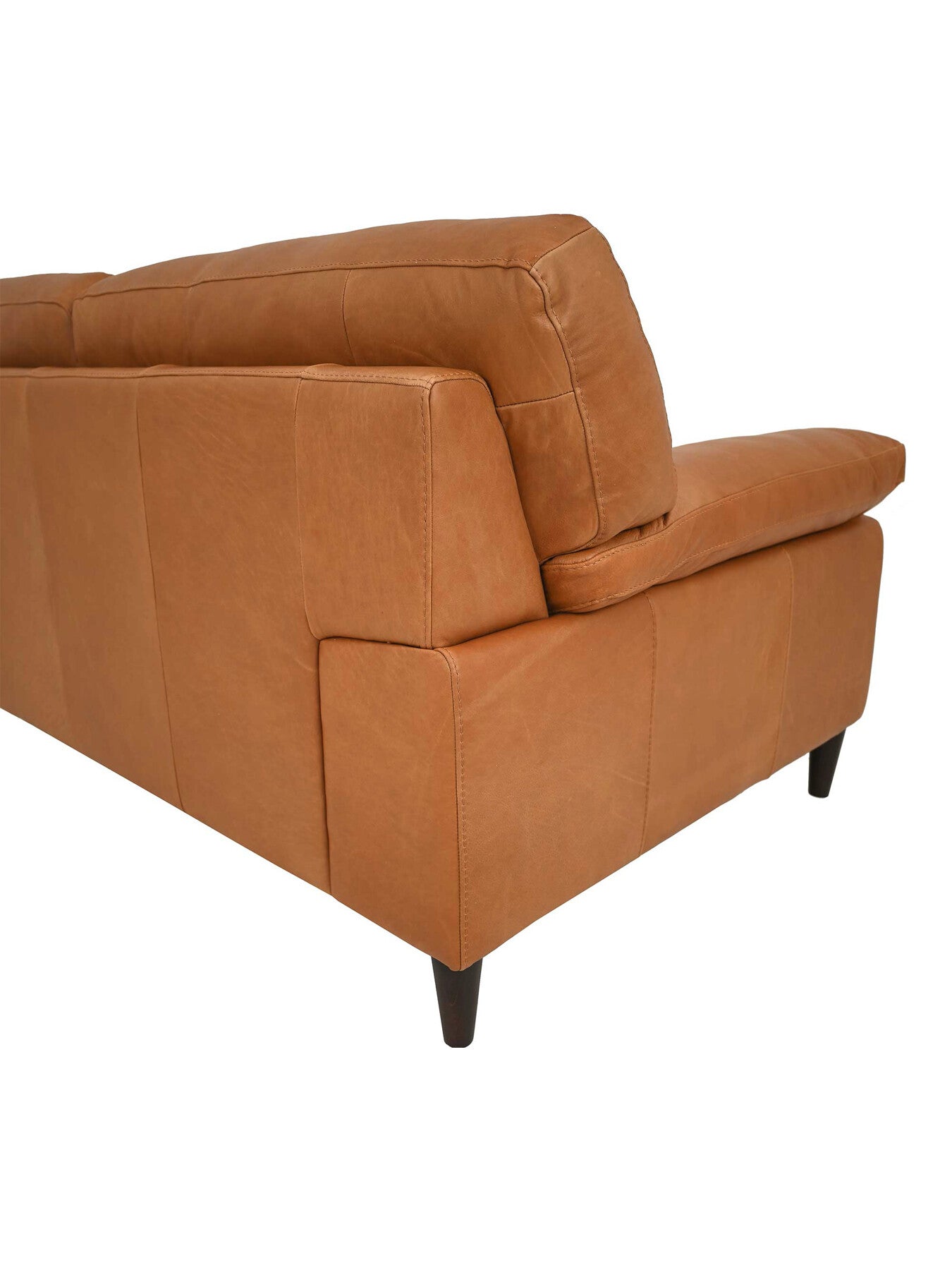 Olson Leather Tufted 2 Seater Sofa