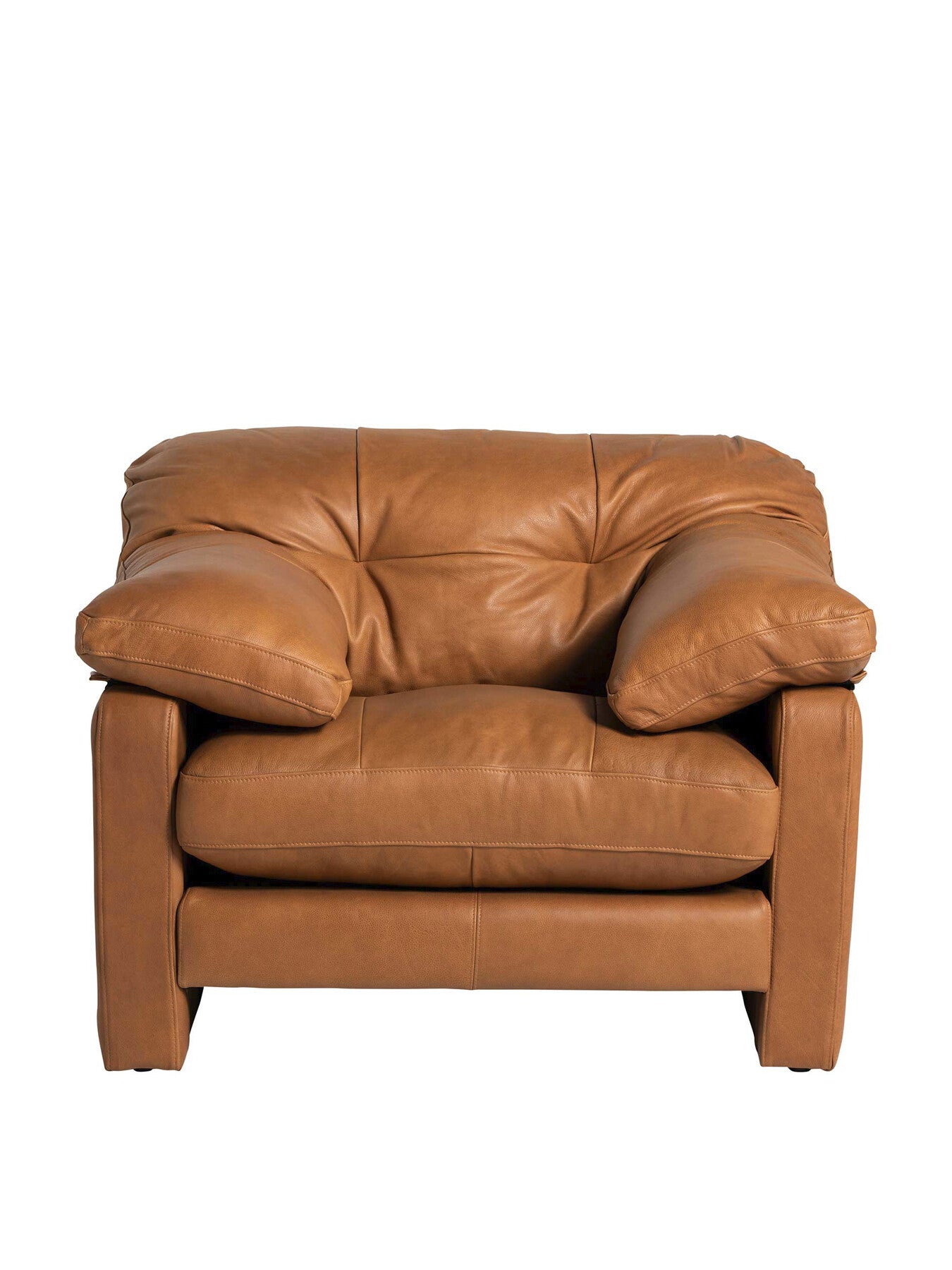Penley Button Back Leather Lounge Chair