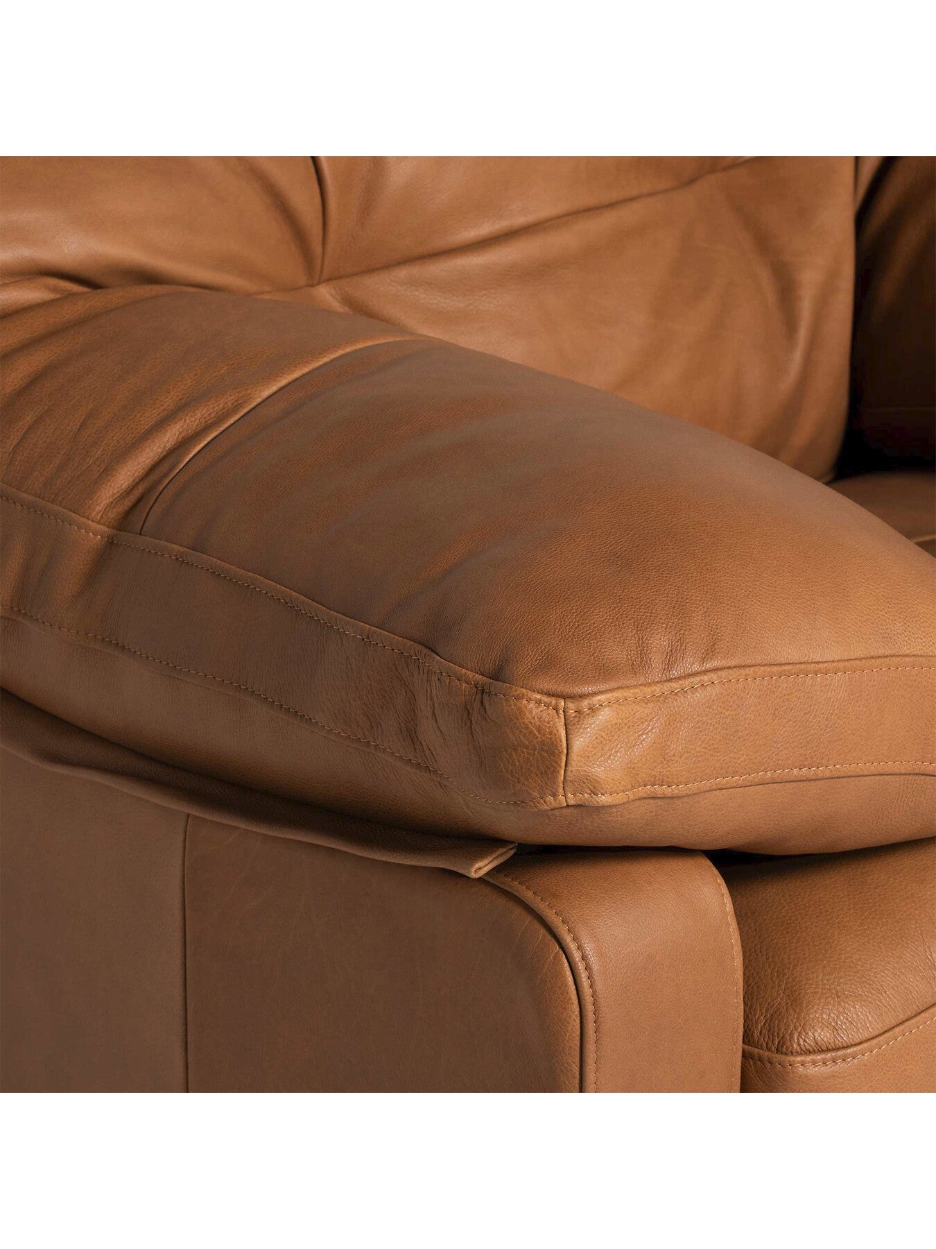 Penley Button Back Leather Lounge Chair