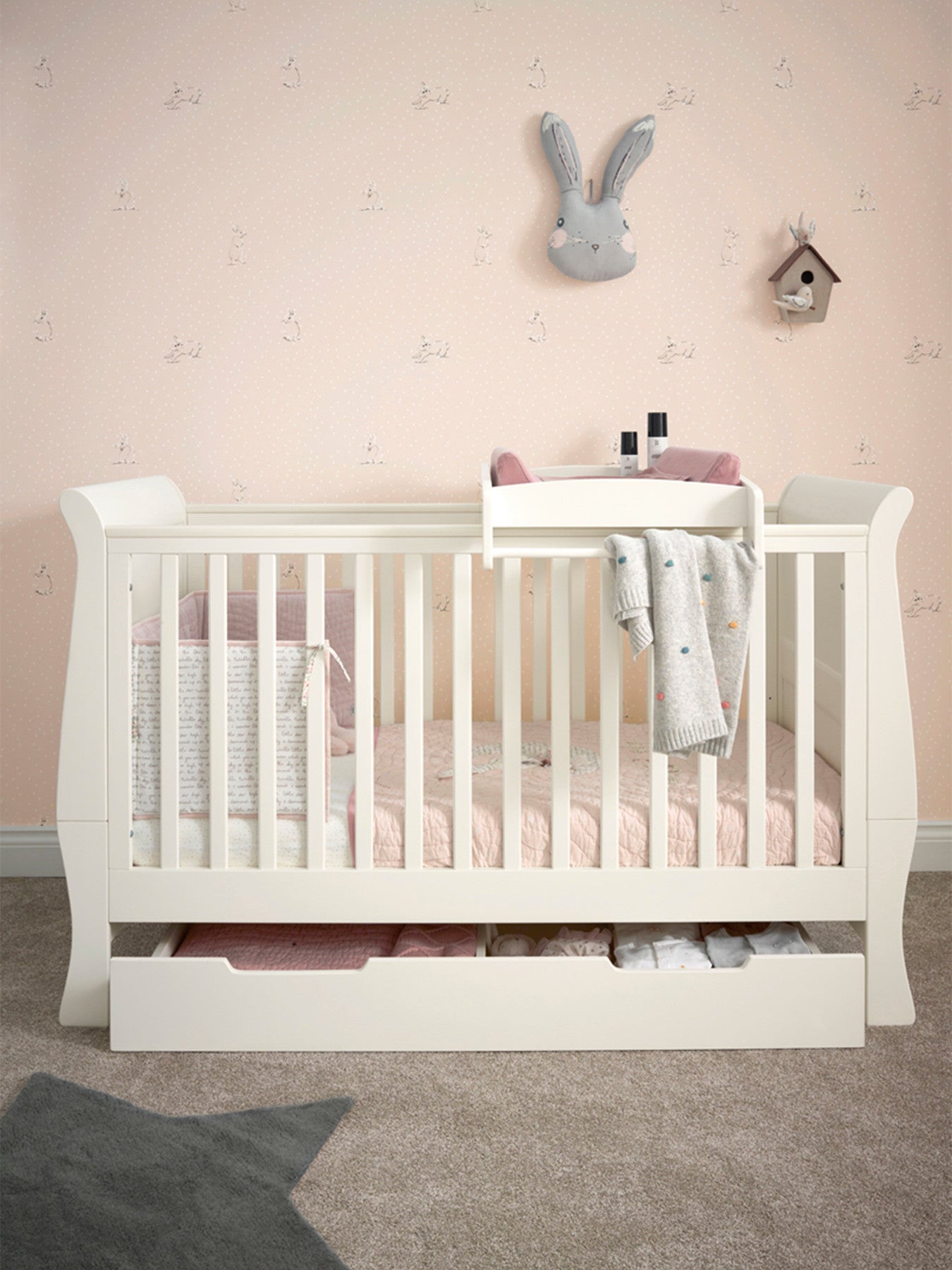 Mia Sleigh Cot Bed