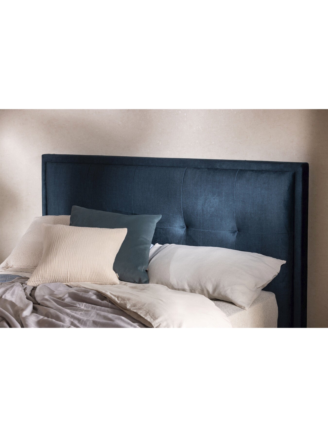 Ripley Fabric Double Ottoman Bed Frame