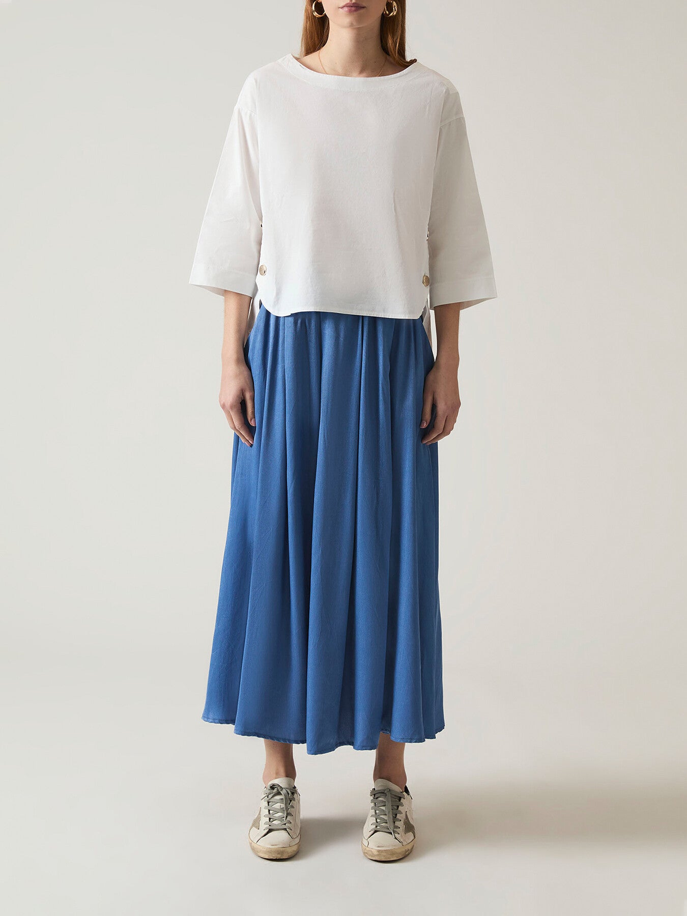 Blue Maxi Skirt