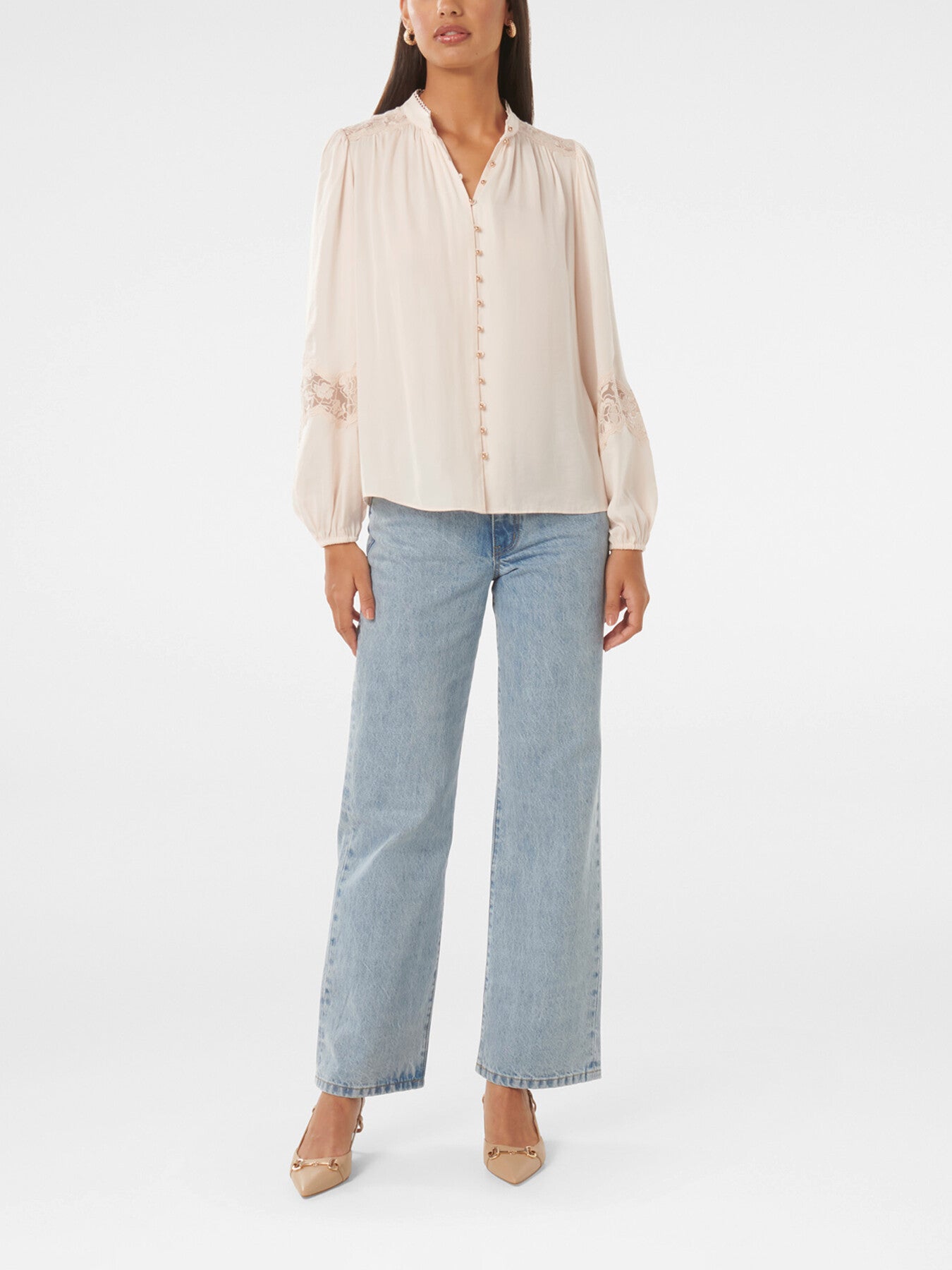Annalise Lace Sleeves Blouse