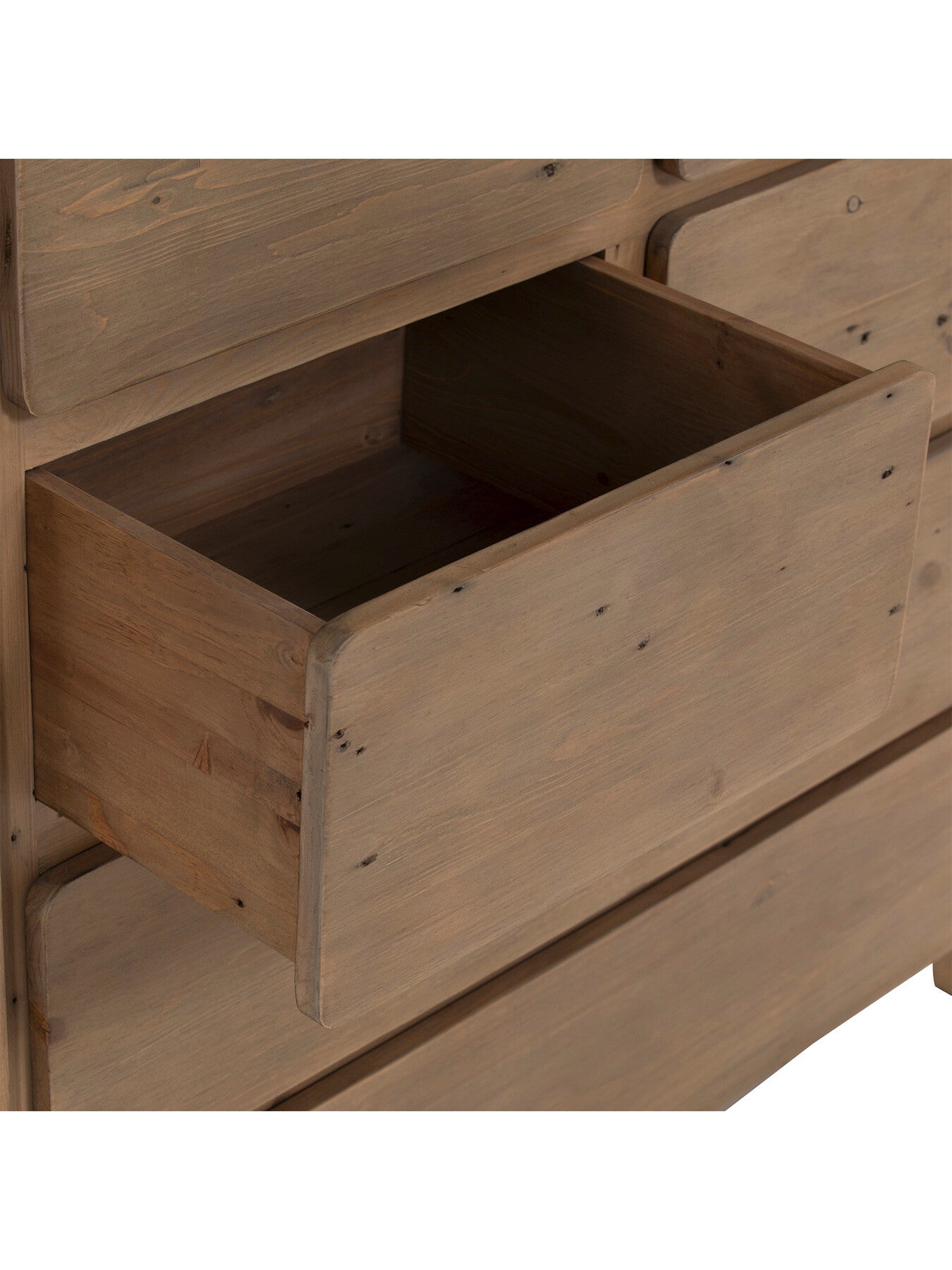 Tosca Reclaimed Wood 6 Drawer Tall Boy 115Cm