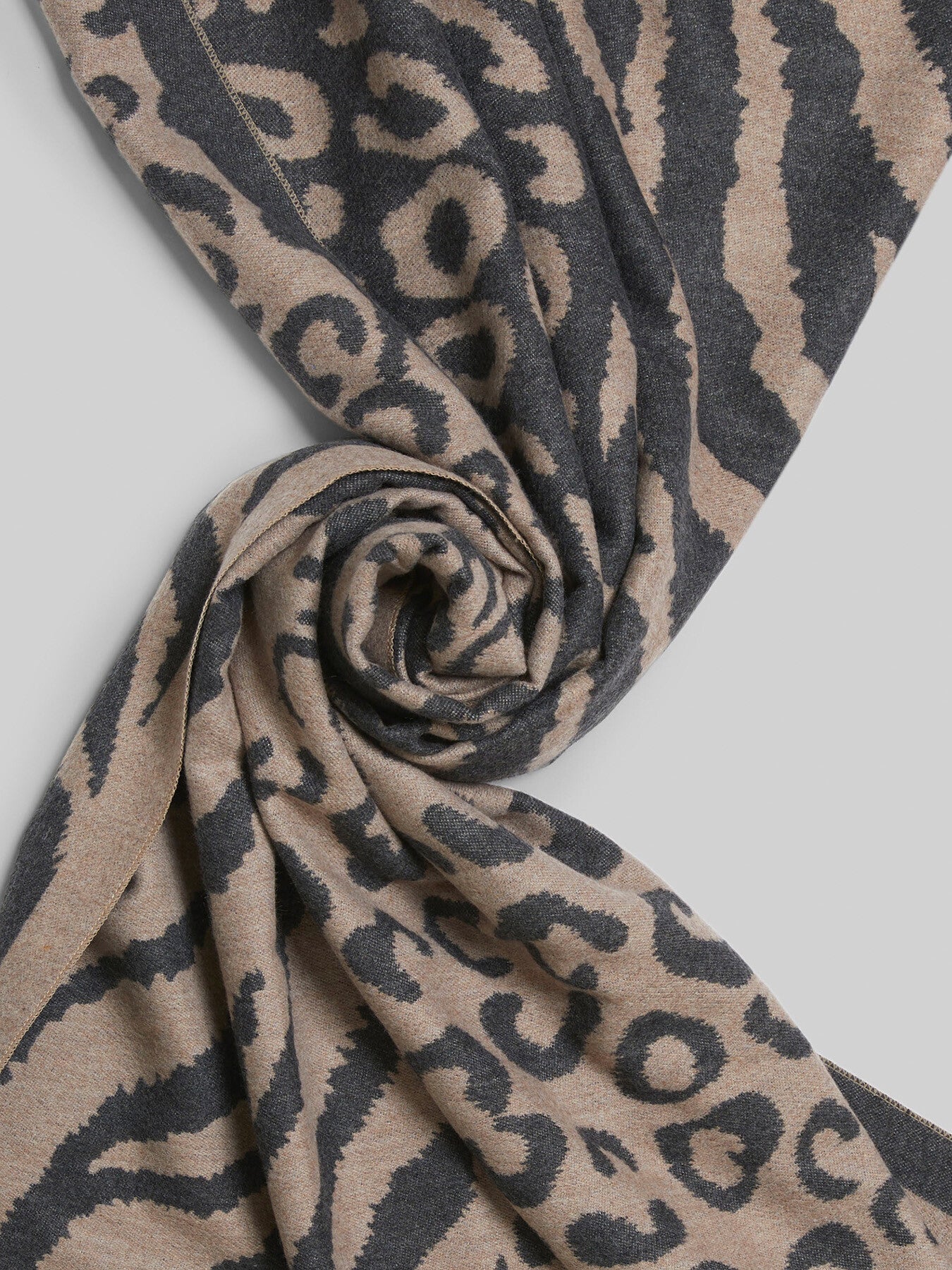 Leopard-Zebra Print Scarf