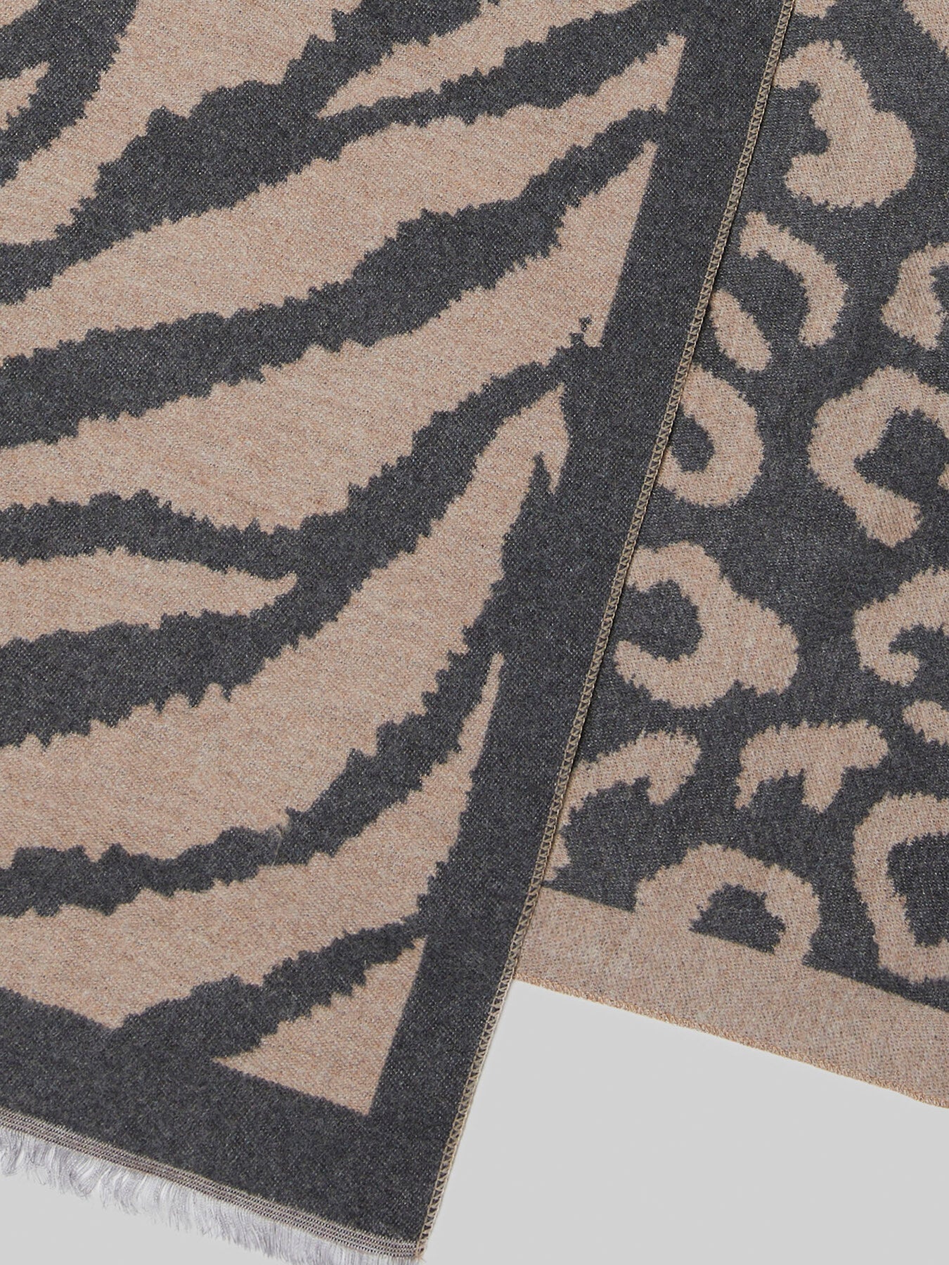 Leopard-Zebra Print Scarf