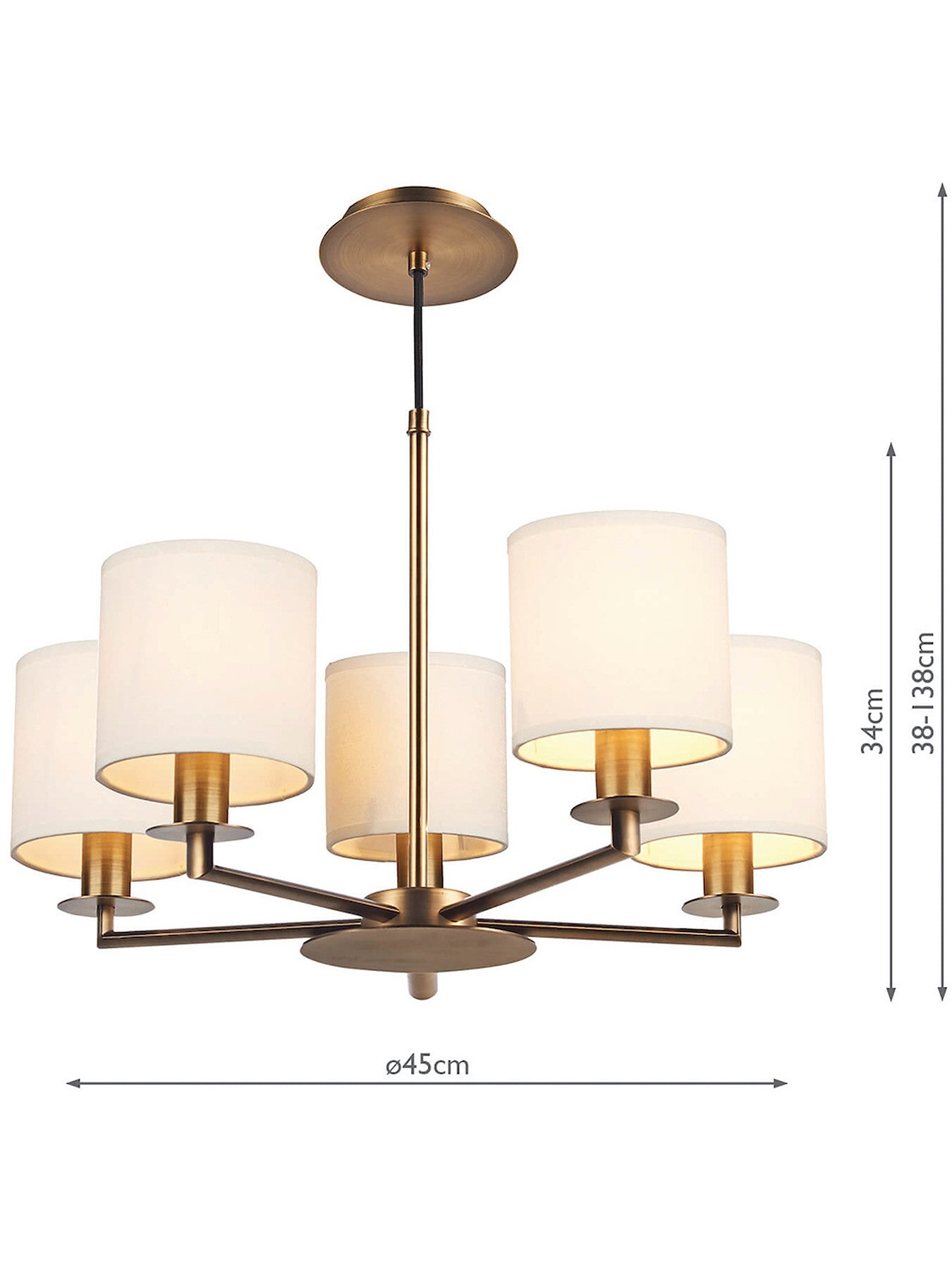 Tyler Dual Mount 5 Light Pendant