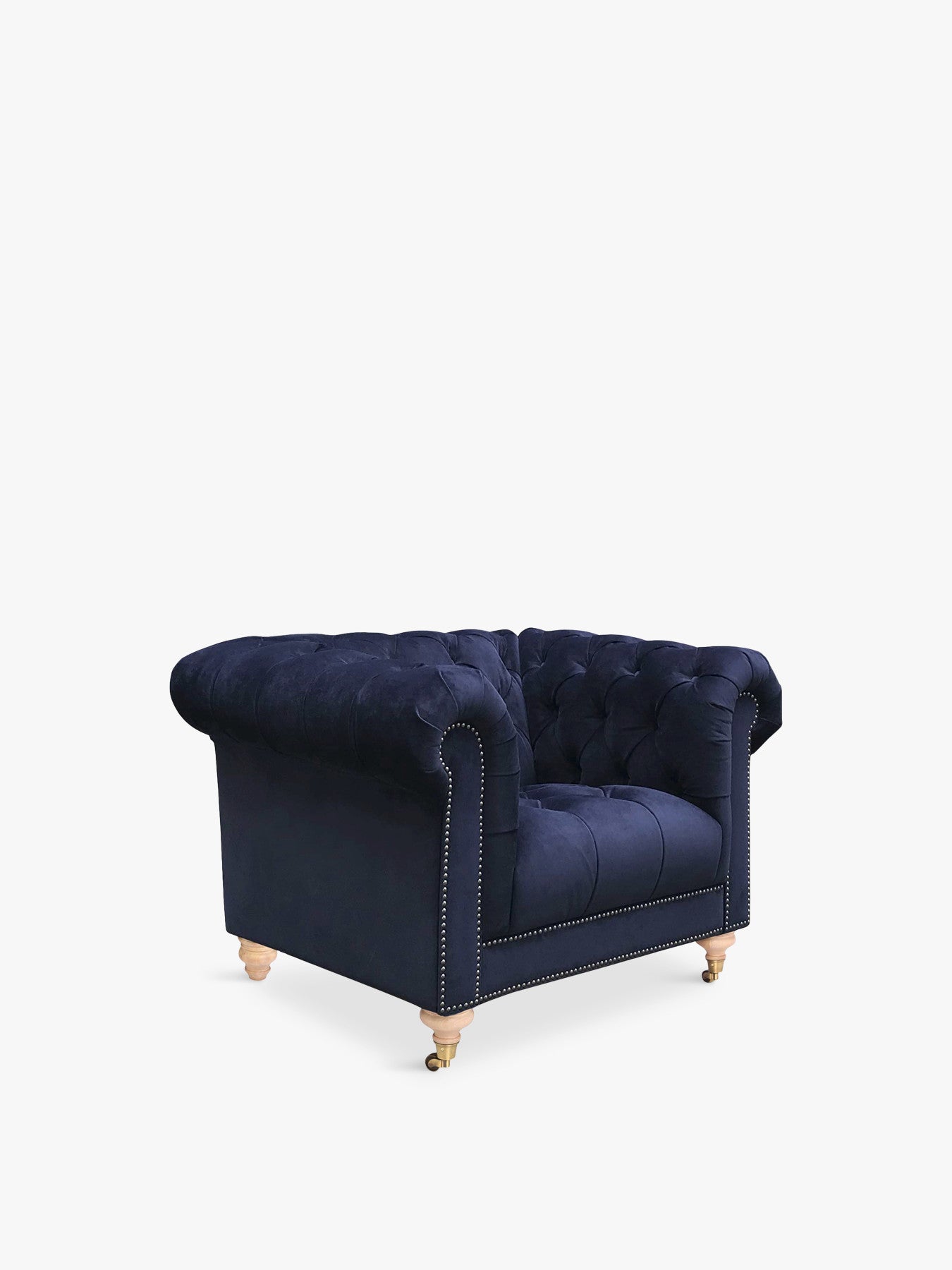 Ullswater Club Chair, Blue Velvet