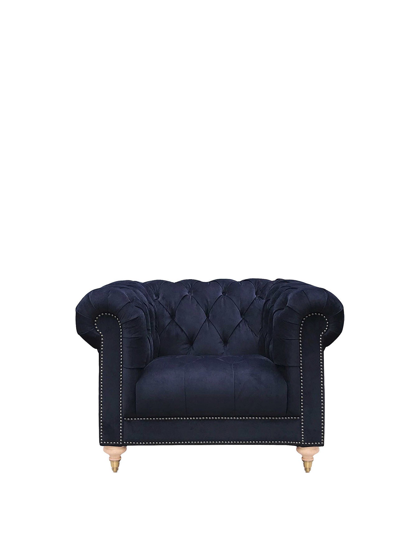 Ullswater Club Chair, Blue Velvet