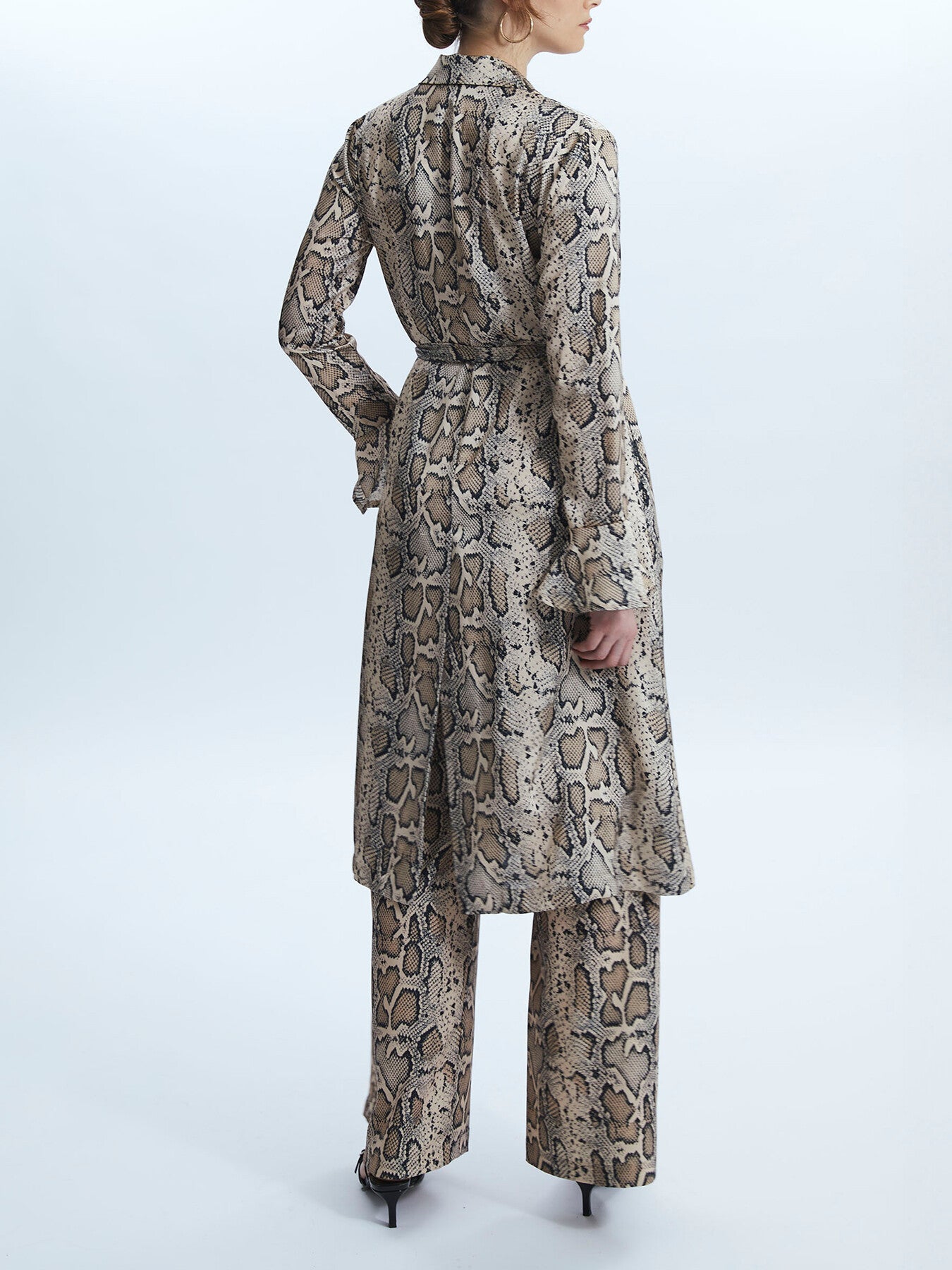 Python Print Wrap Shirt Dress