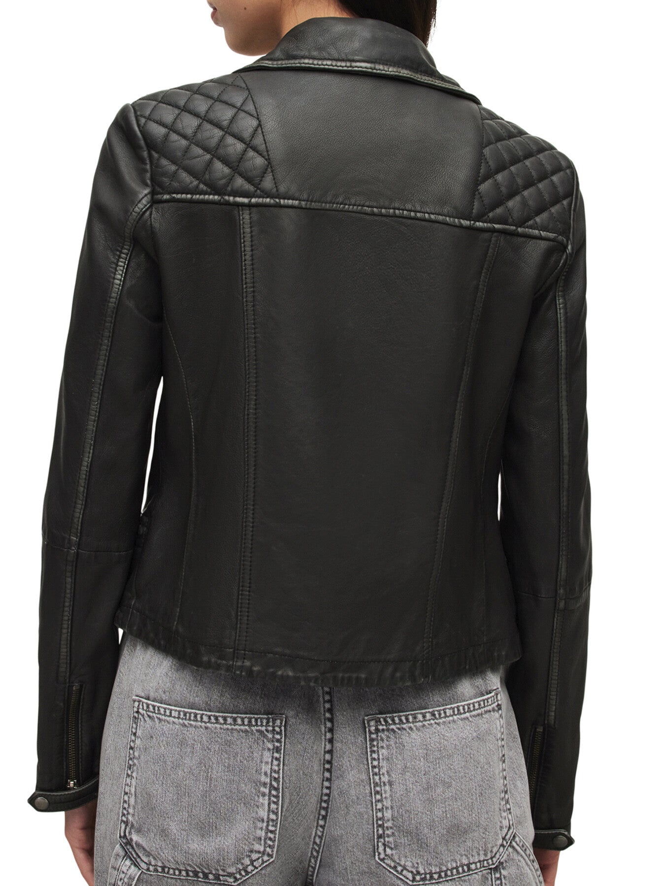 Cargo Leather Biker Jacket