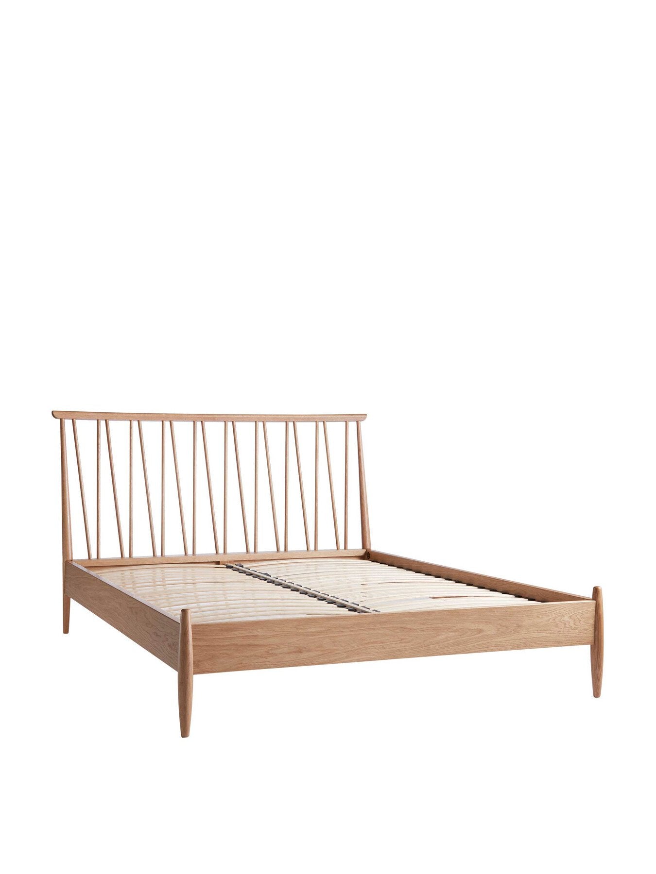 Ercol Winslow Light Brown Wood Spindle King Bed Fram