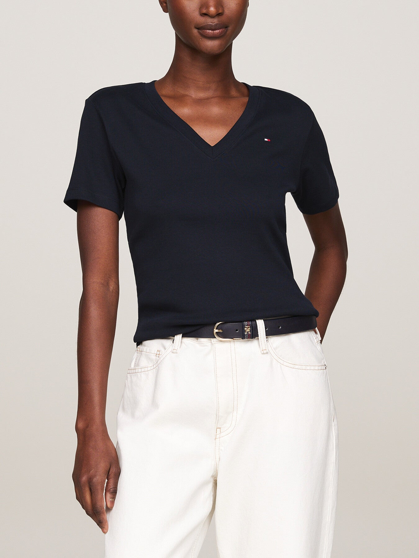 V-Neck Slim T-Shirt Desert Sky