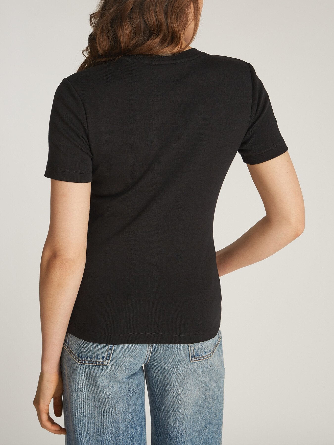 Flag Embroidery Slim T-Shirt