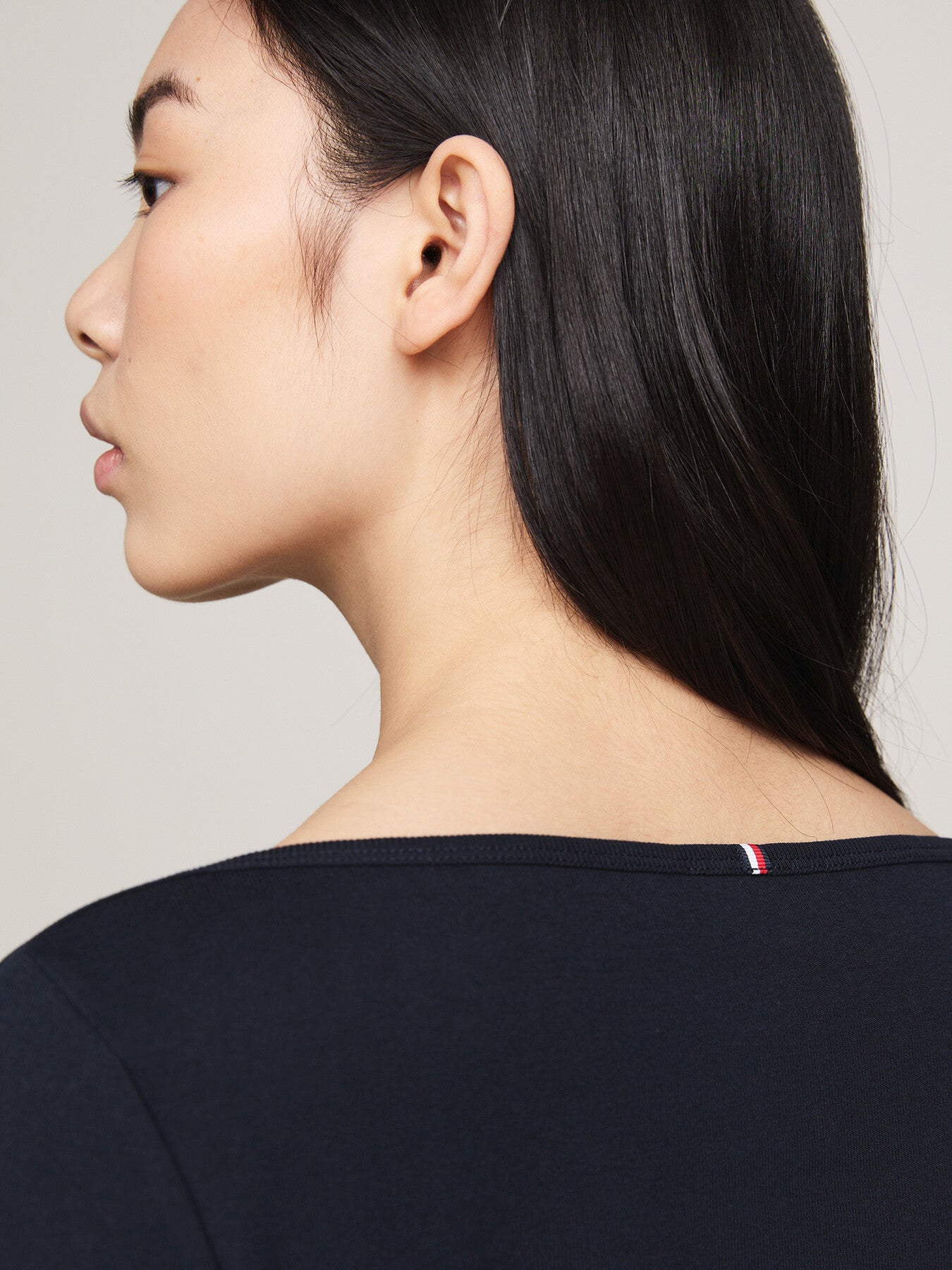 Boat Neck Slim T-Shirt Desert Sky