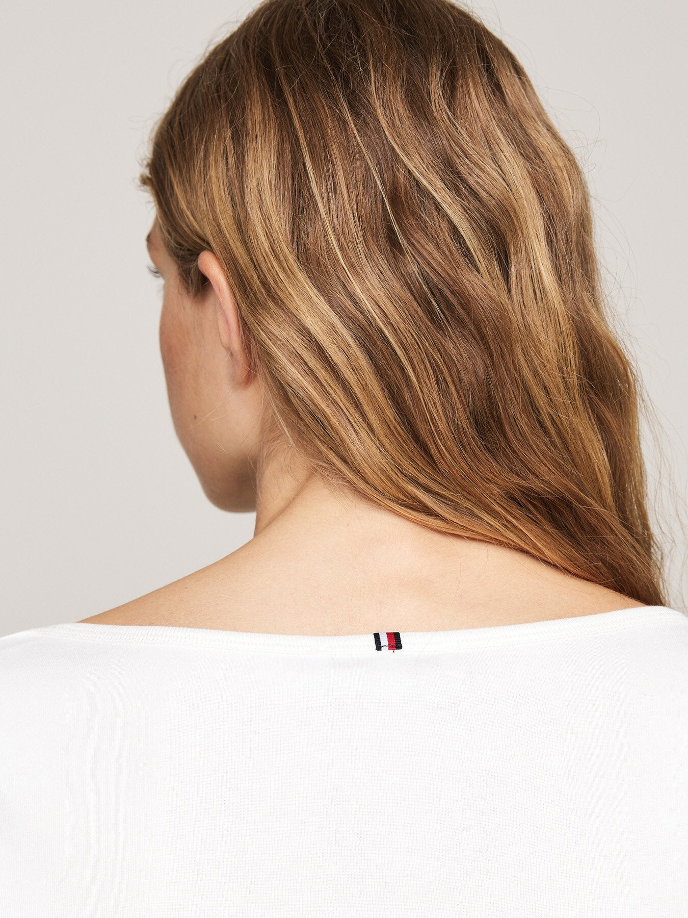 Boat Neck Slim T-Shirt Desert Ecru