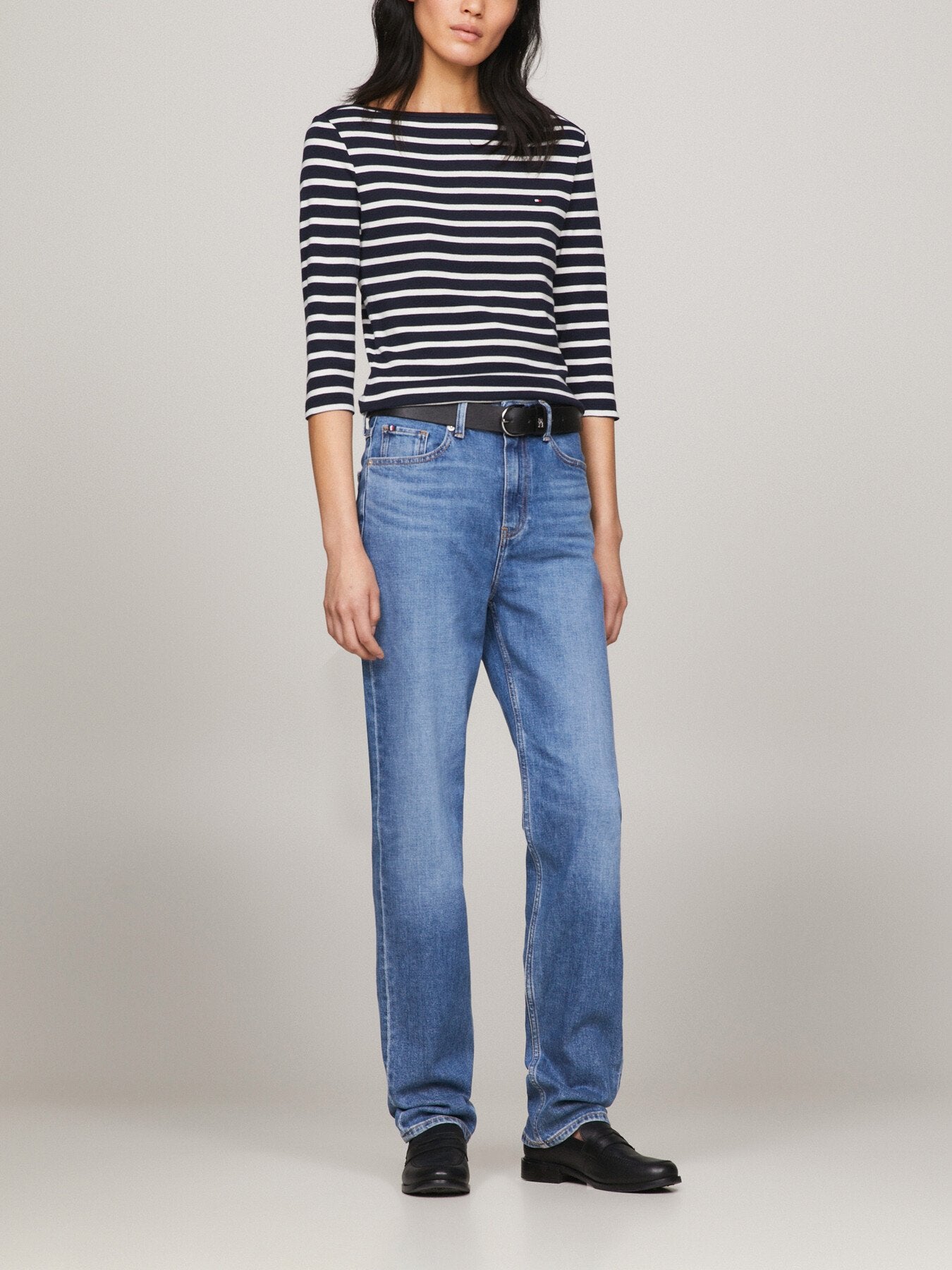 Classics Melany Mid Rise Fitted Straight Jeans