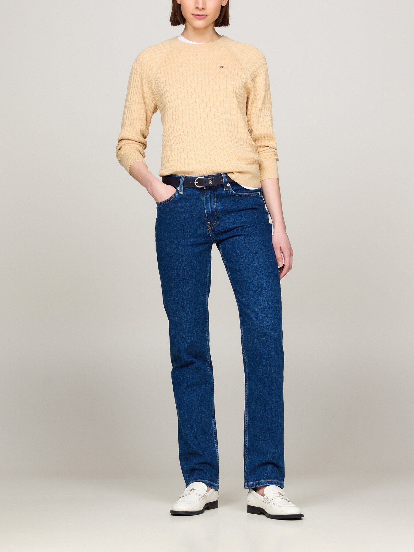 Cable Knit Raglan Sleeve Jumper