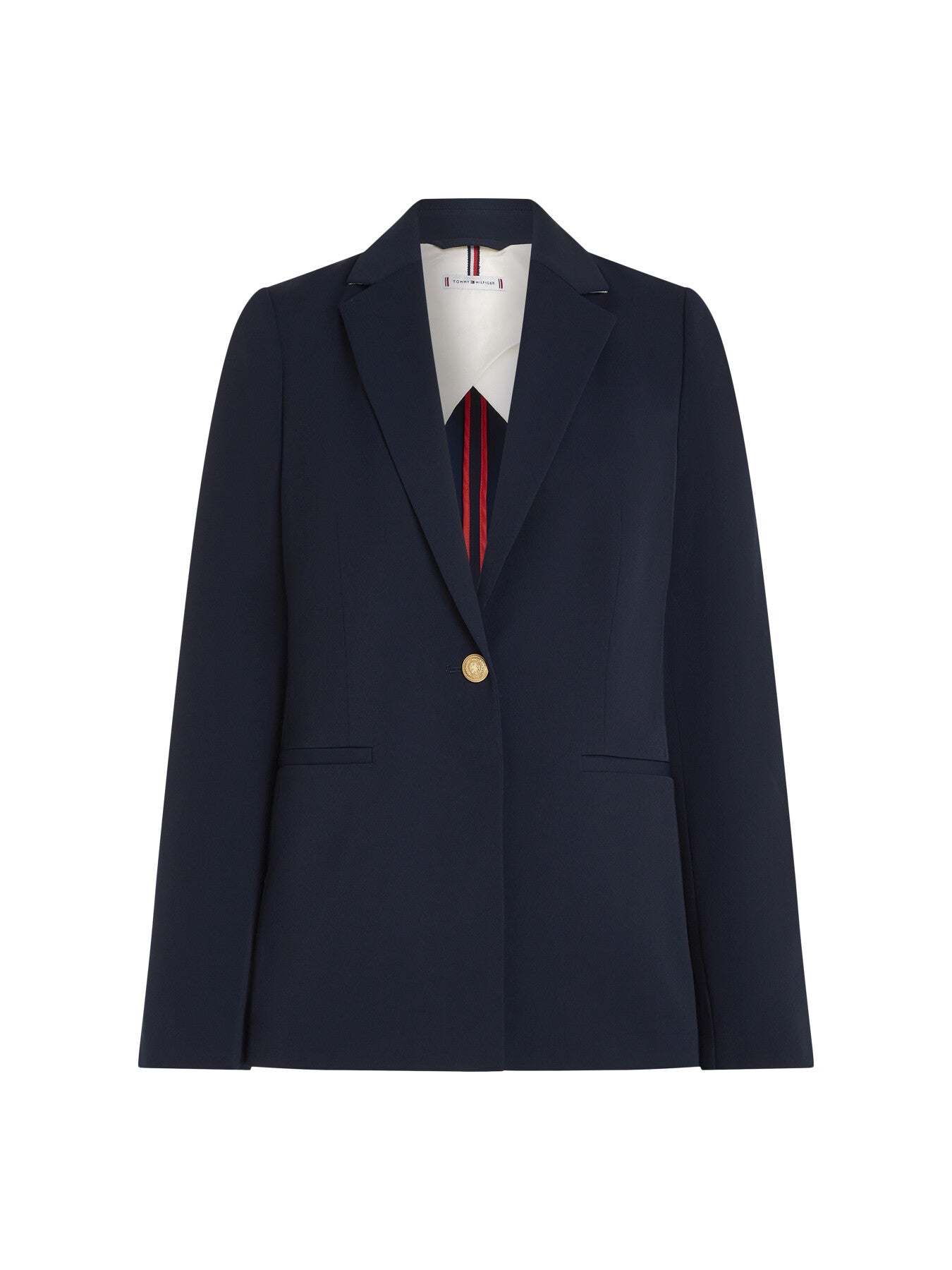 Gold Button Single Breasted Blazer