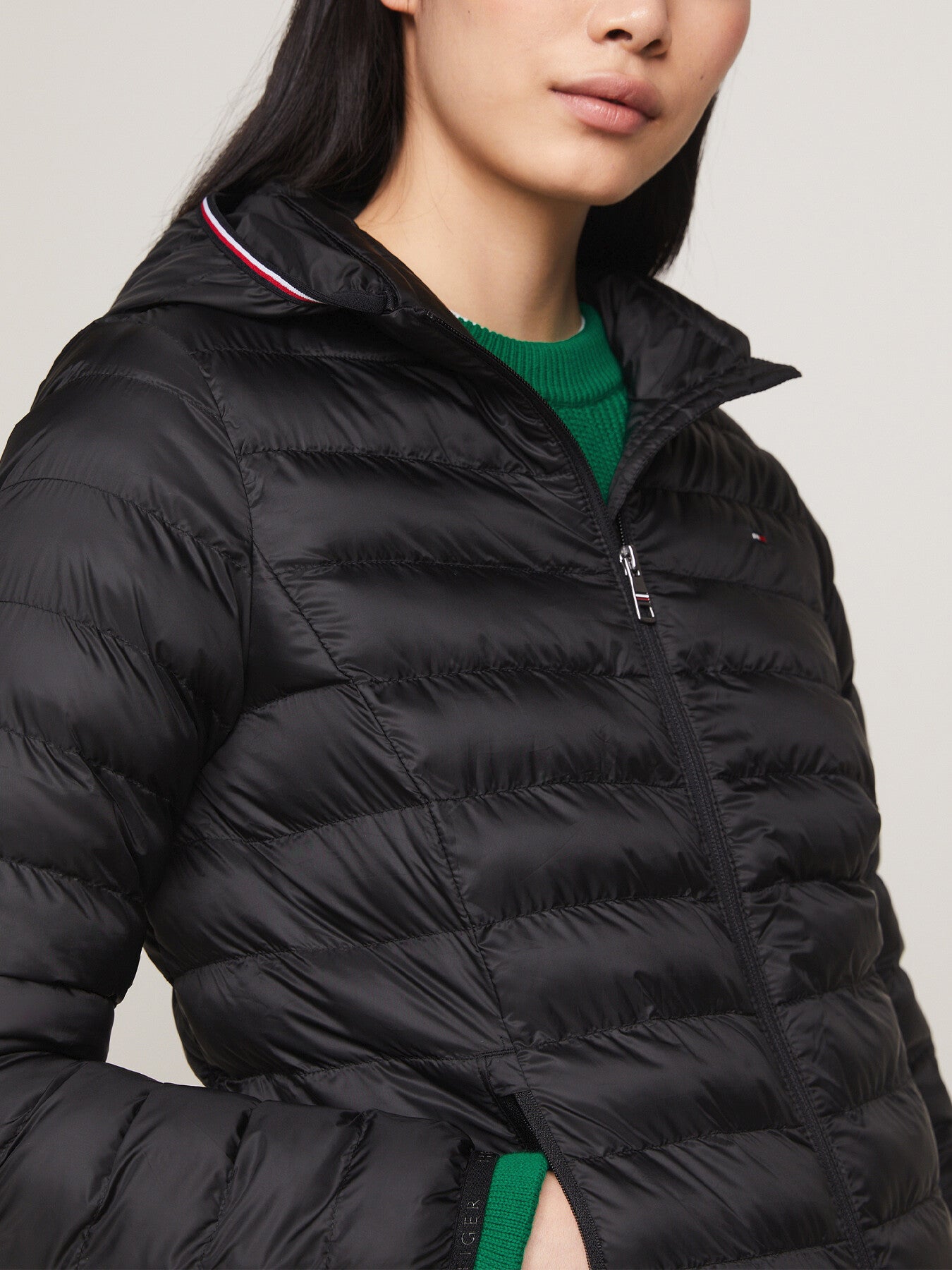 Down-Filled Hooded Zip-Thru Jacket