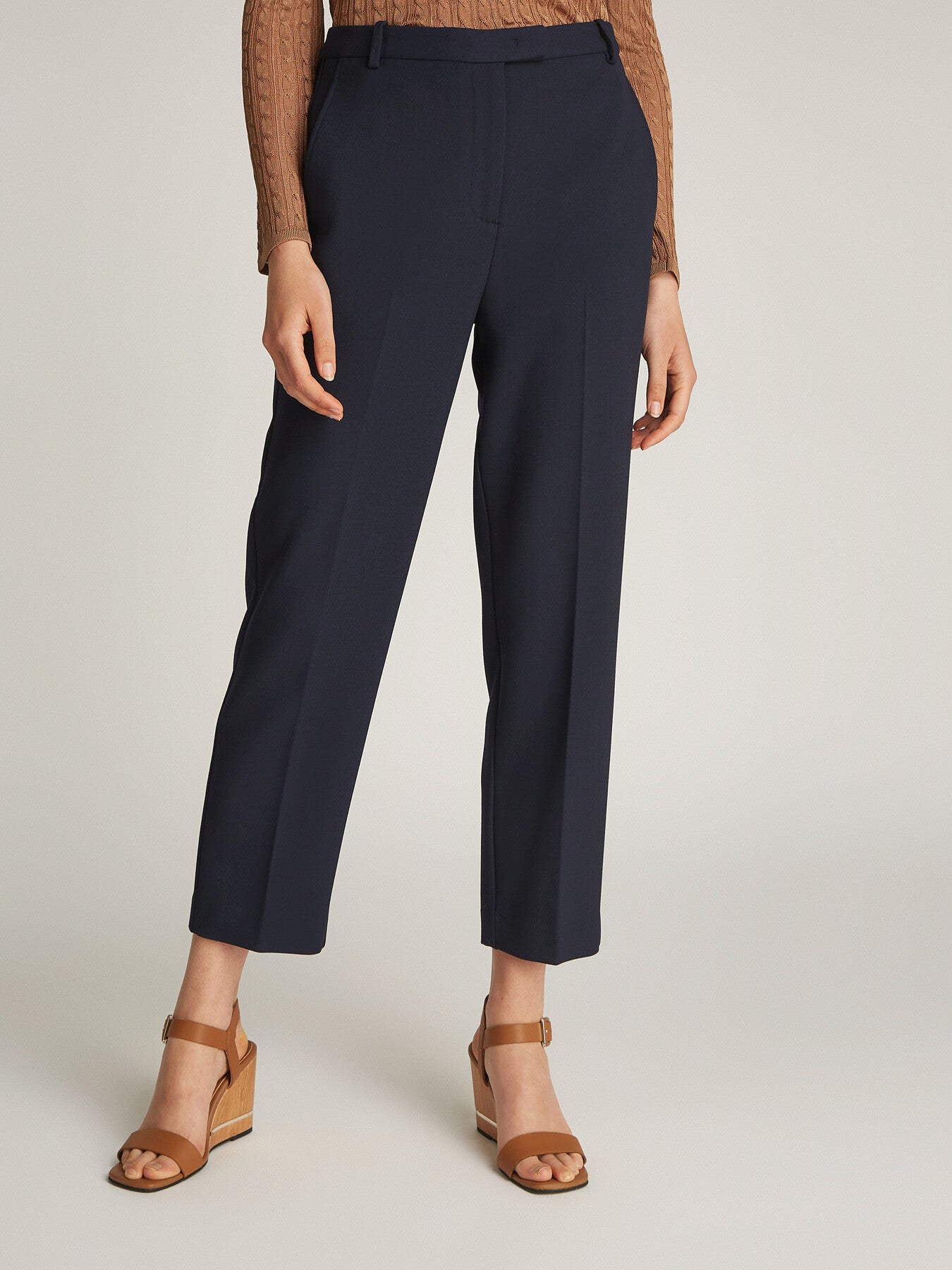 Slim Straight Trousers