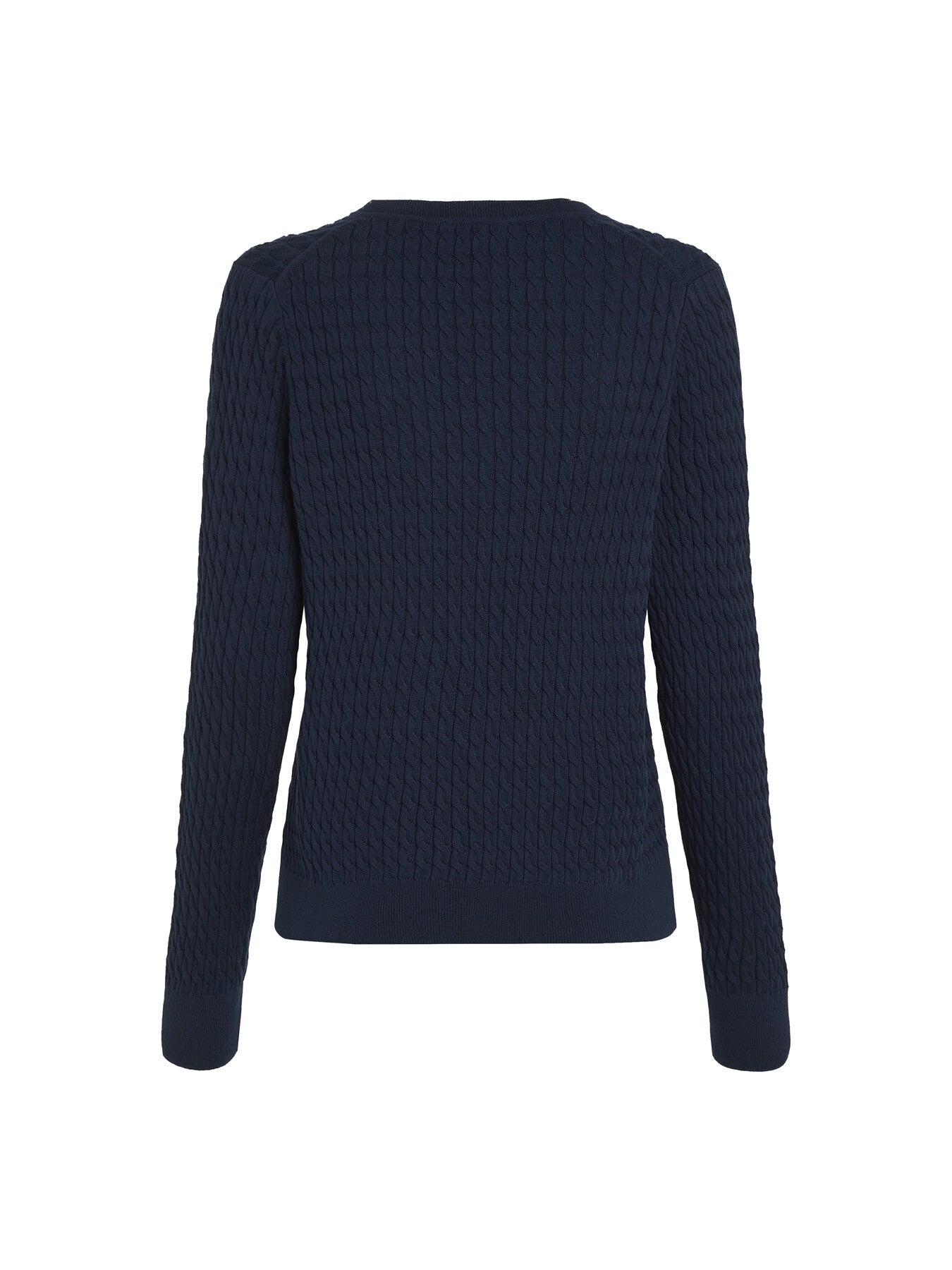 Cotton Cable V-Neck Sweater
