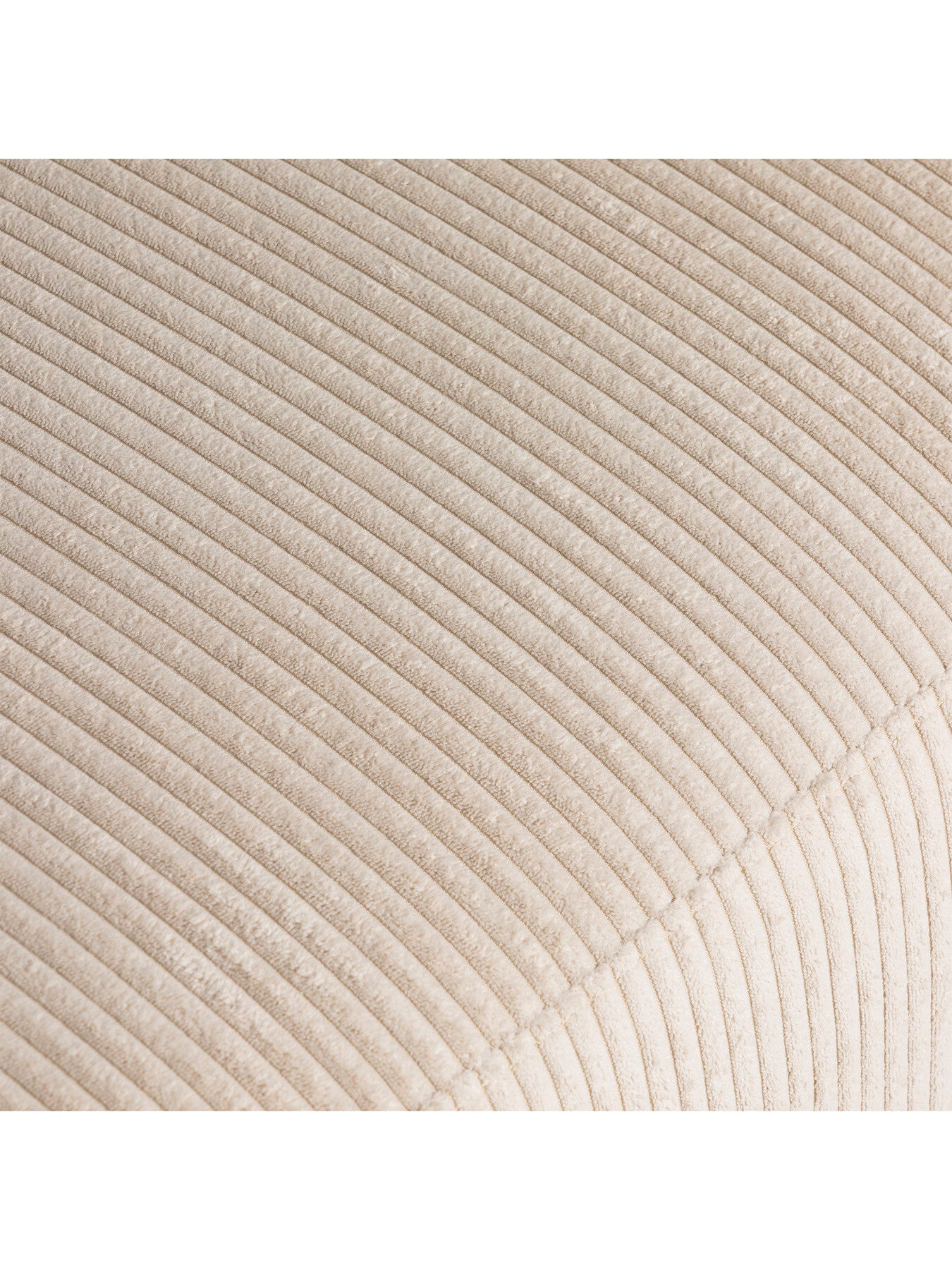 Boston Cream Velvet Corduroy Right Arm Facing Chaise