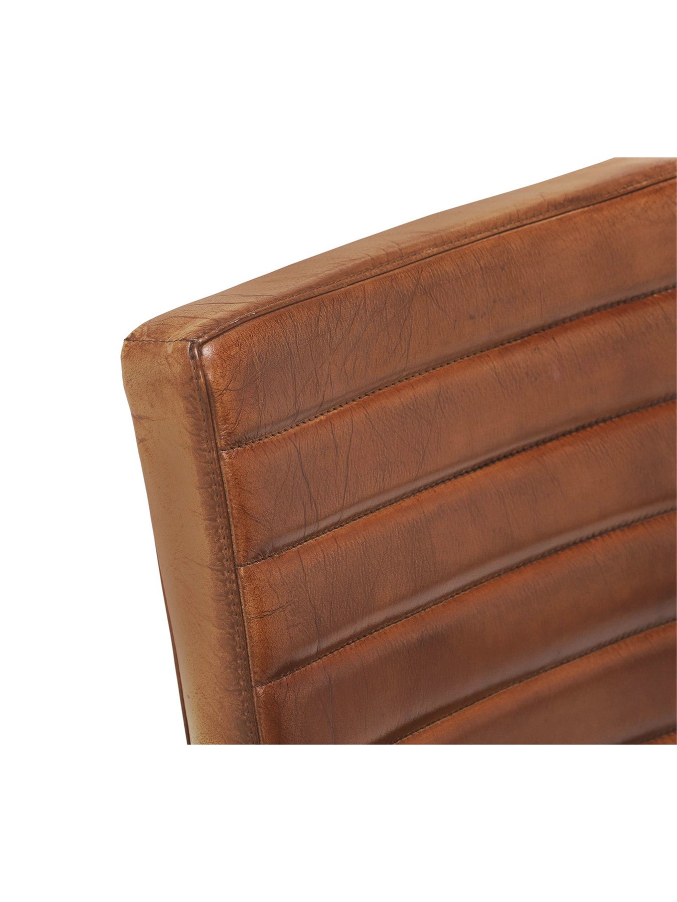 Brutus Buffalo Leather Dining Chair, Brown