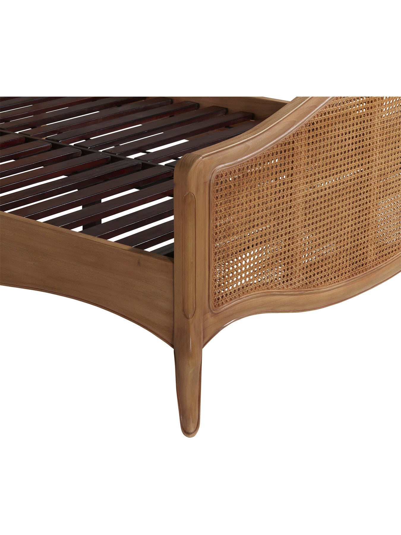 Cecile Brown Rattan And Wood French Style Super King
