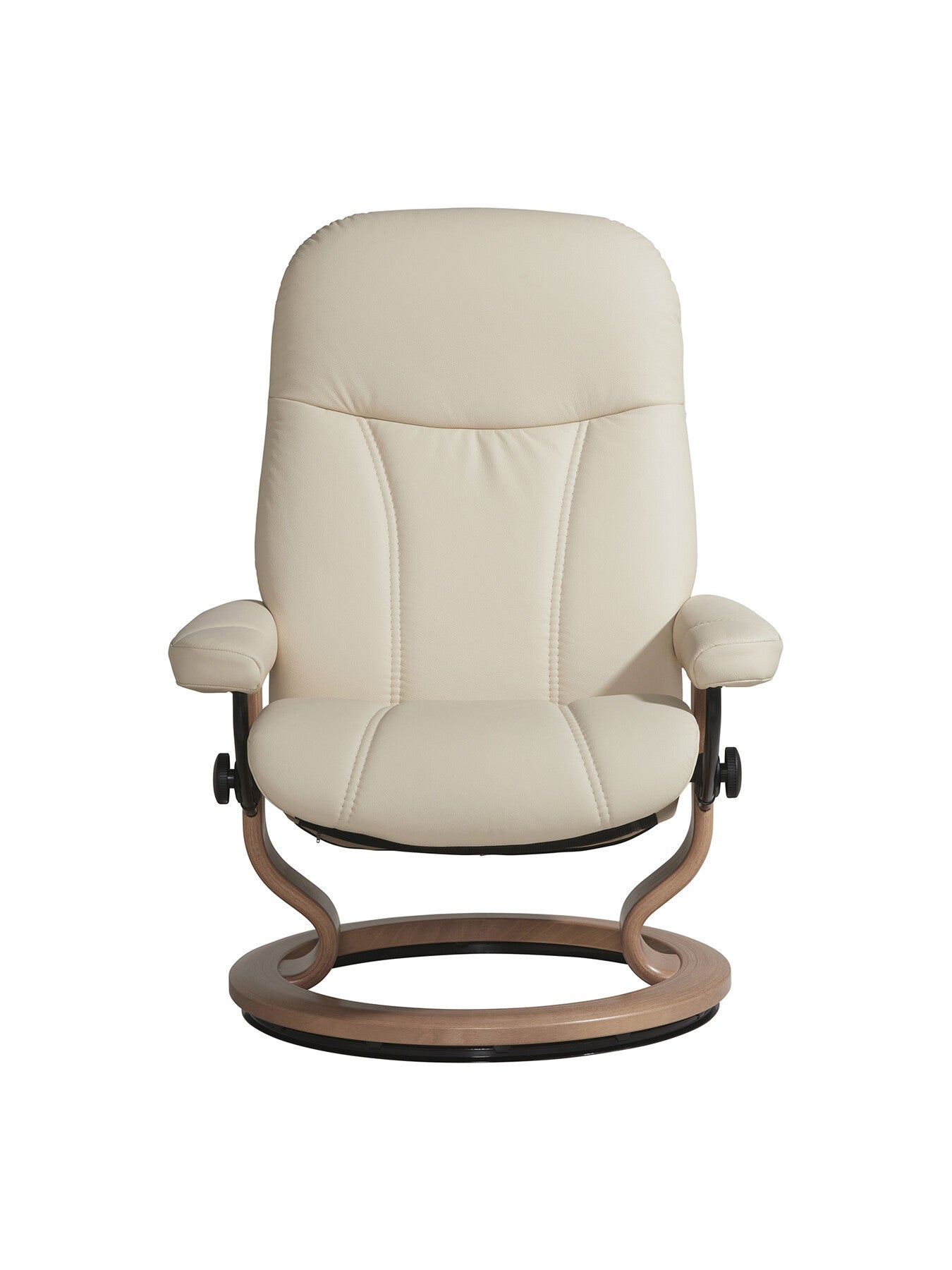Consul Medium Classic Chair And Footstool, Cream