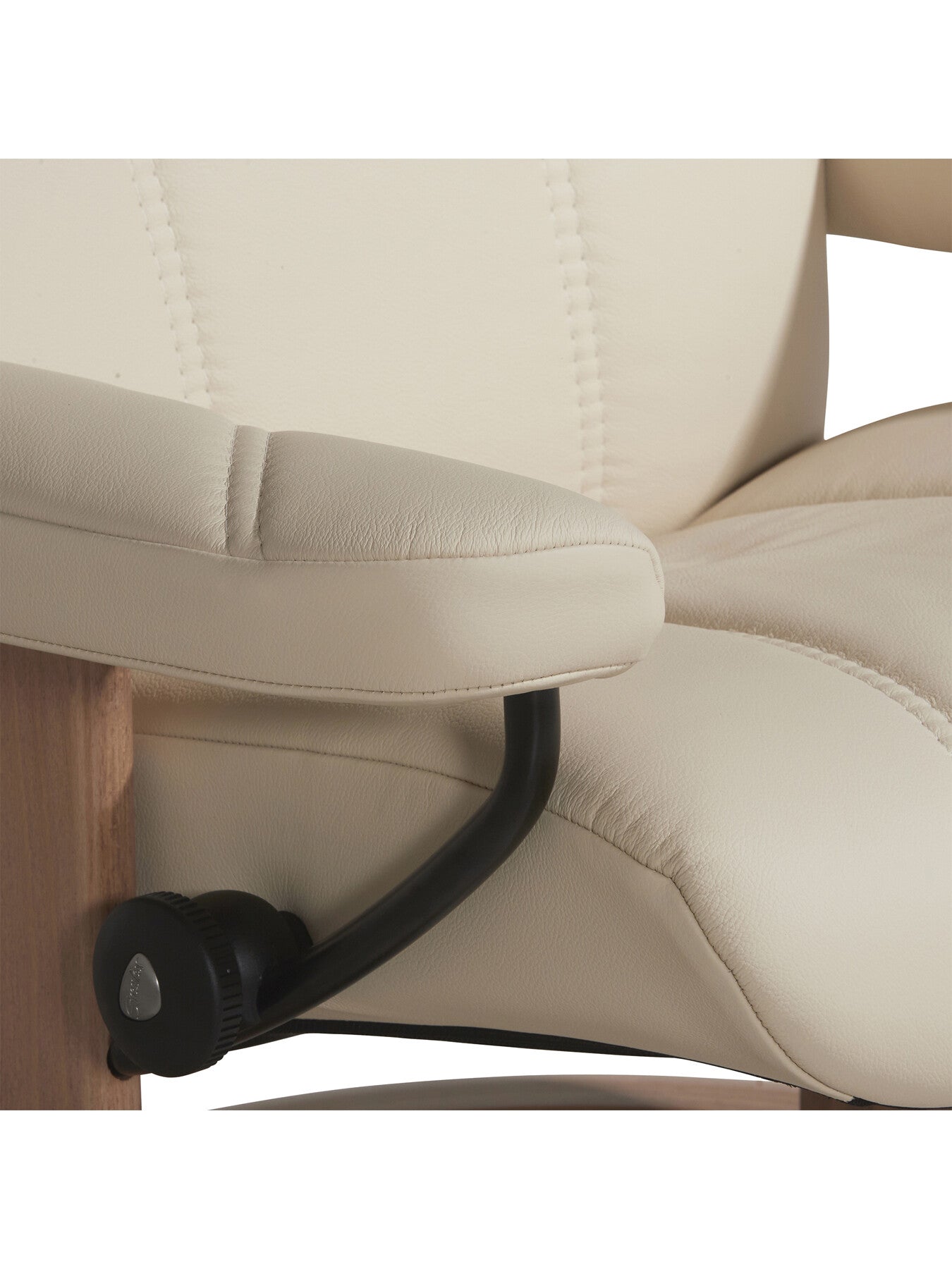 Consul Medium Classic Chair And Footstool, Cream