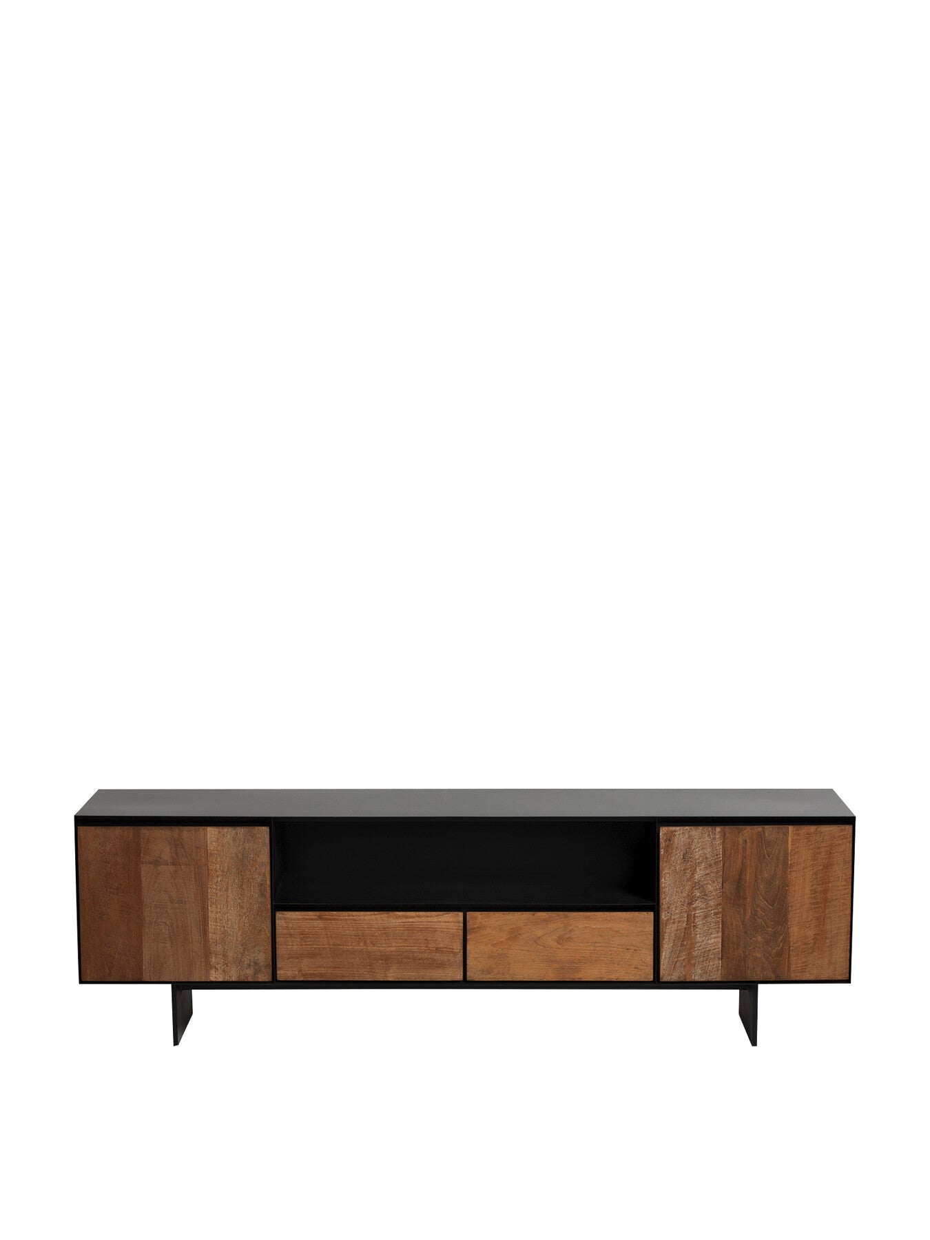 Syracuse Wood 2 Drawer 2 Door Tv Unit