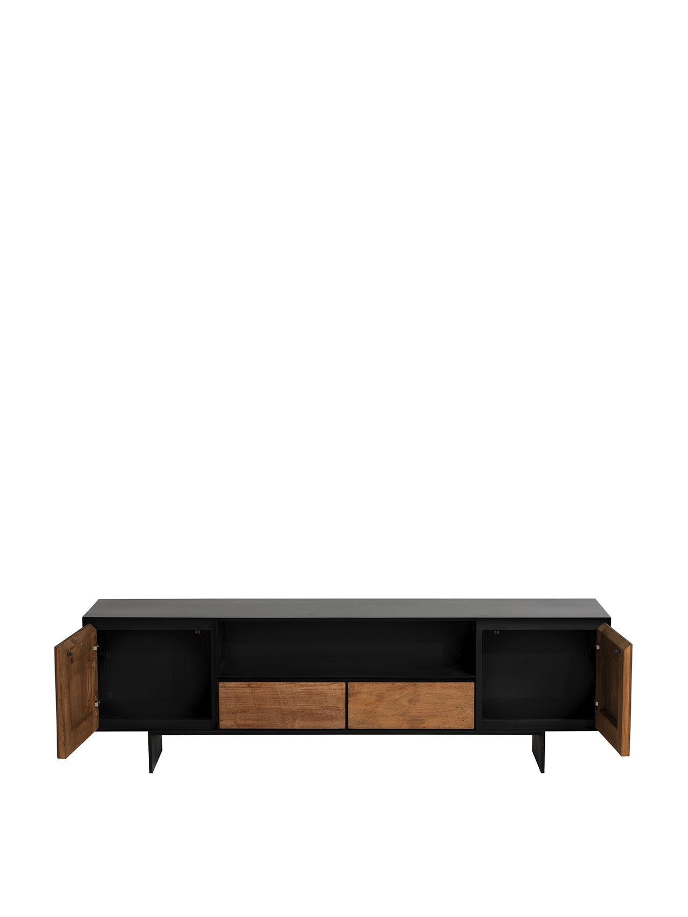 Syracuse Wood 2 Drawer 2 Door Tv Unit