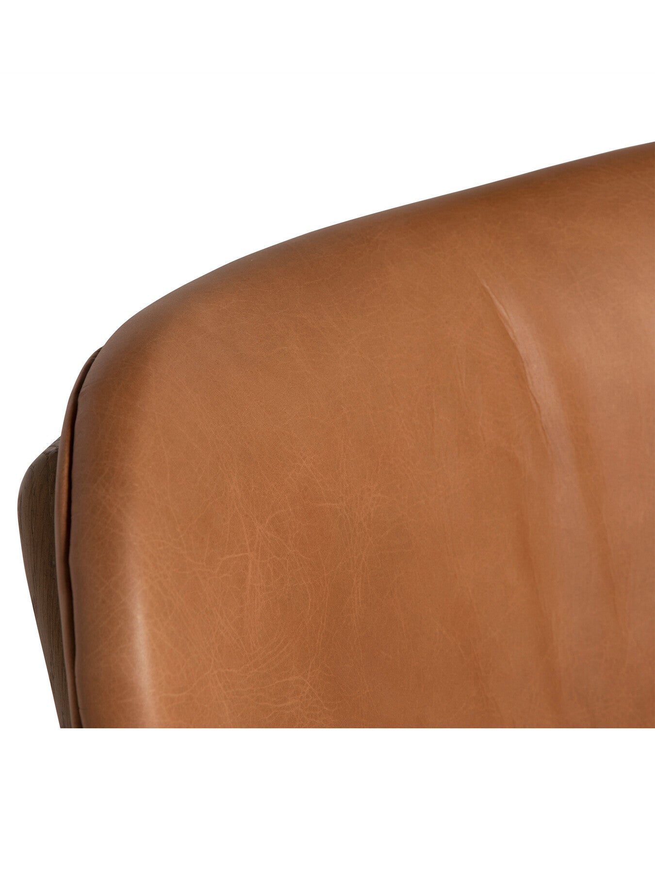 Dove Tan Leather Dining Chair