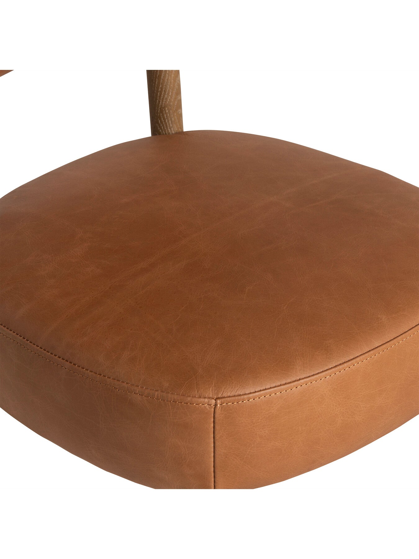 Dove Tan Leather Dining Chair