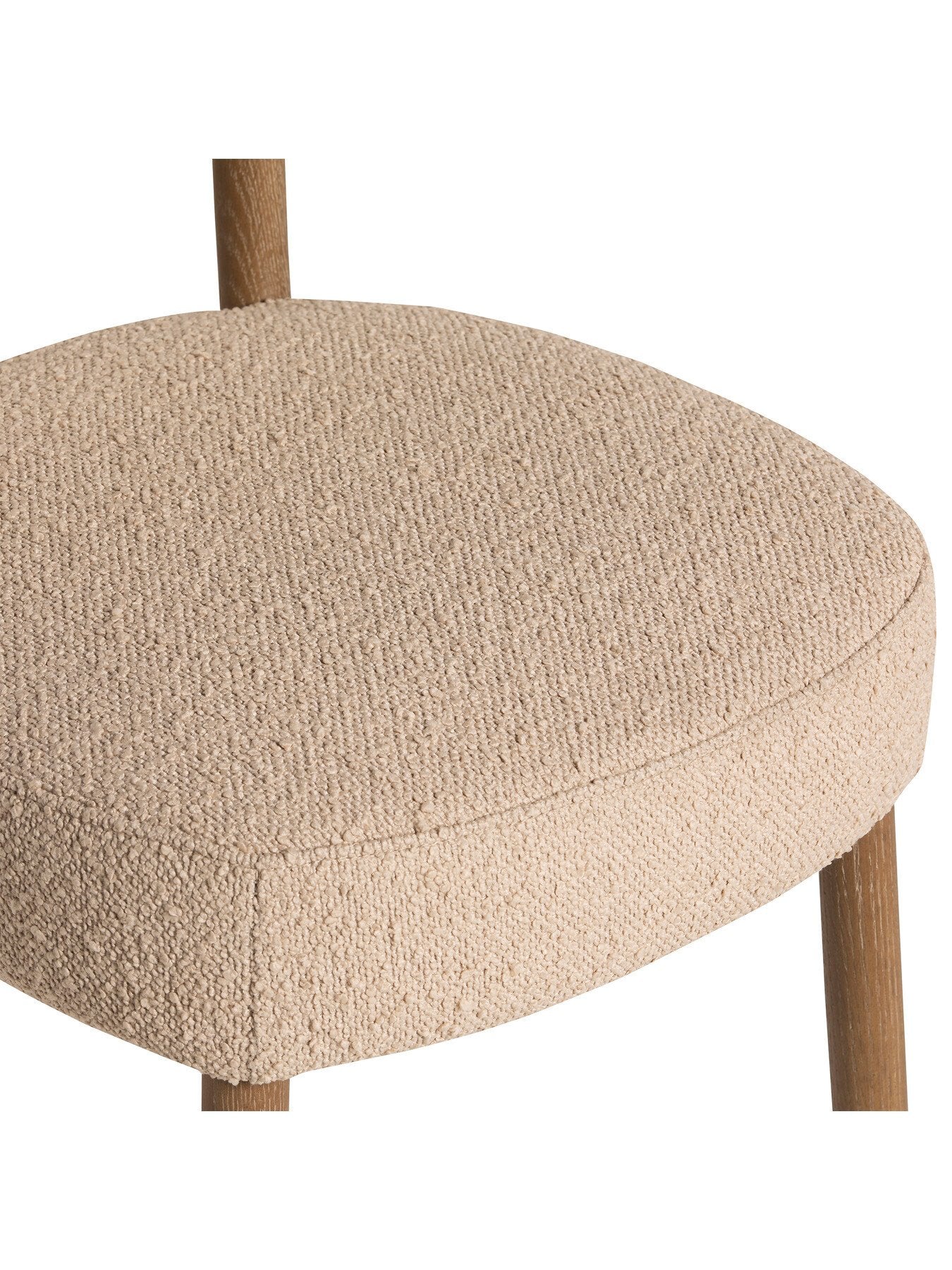 Dove Boucle Dining Chair