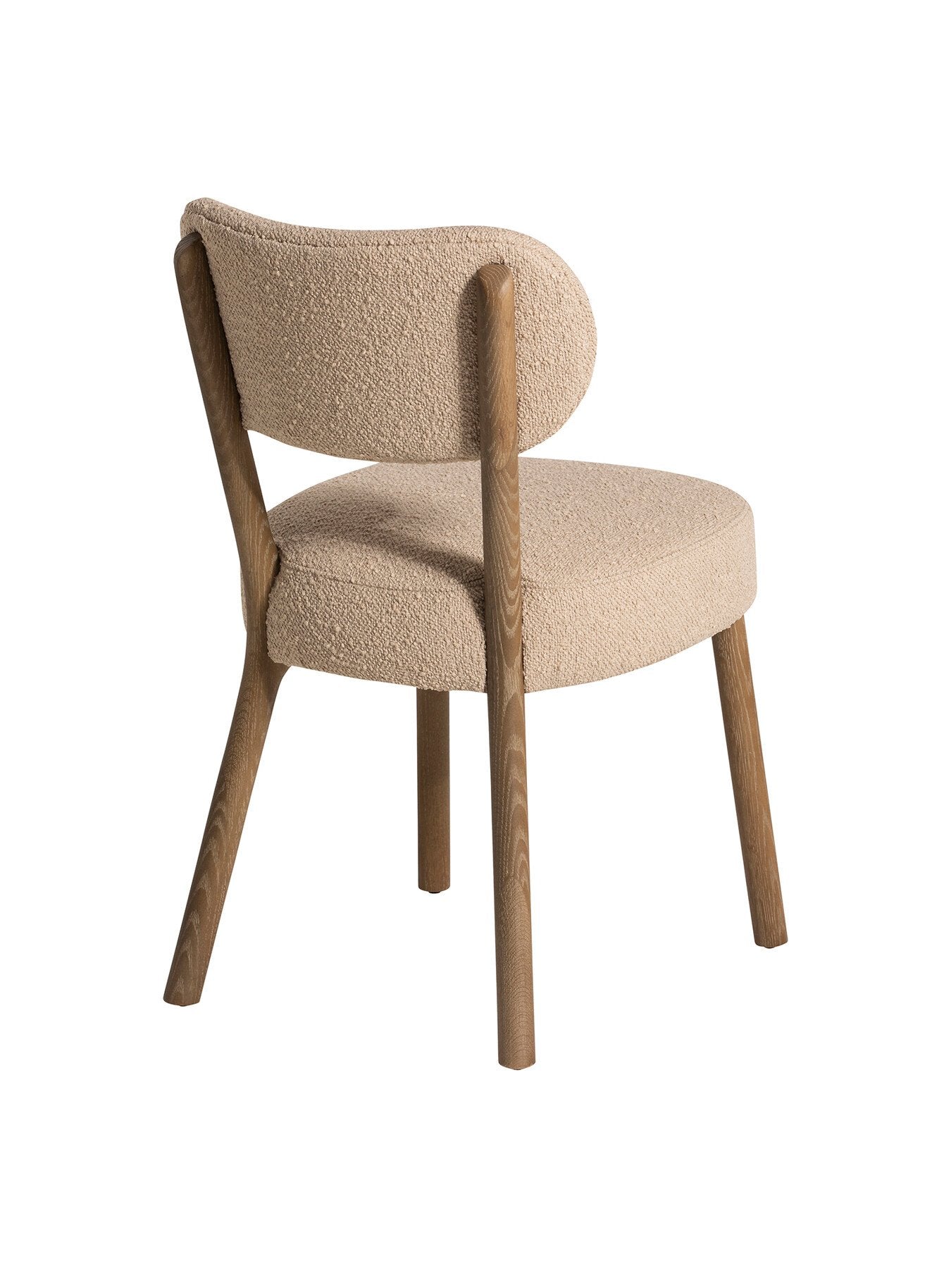 Dove Boucle Dining Chair