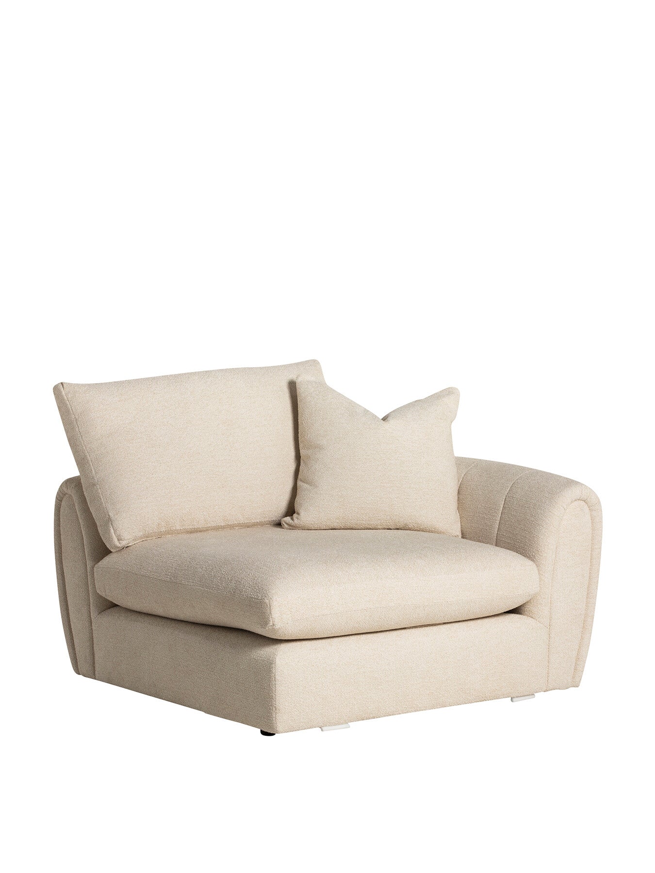 Damaris Fabric Modular 1 Seat Sofa Unit With Right A