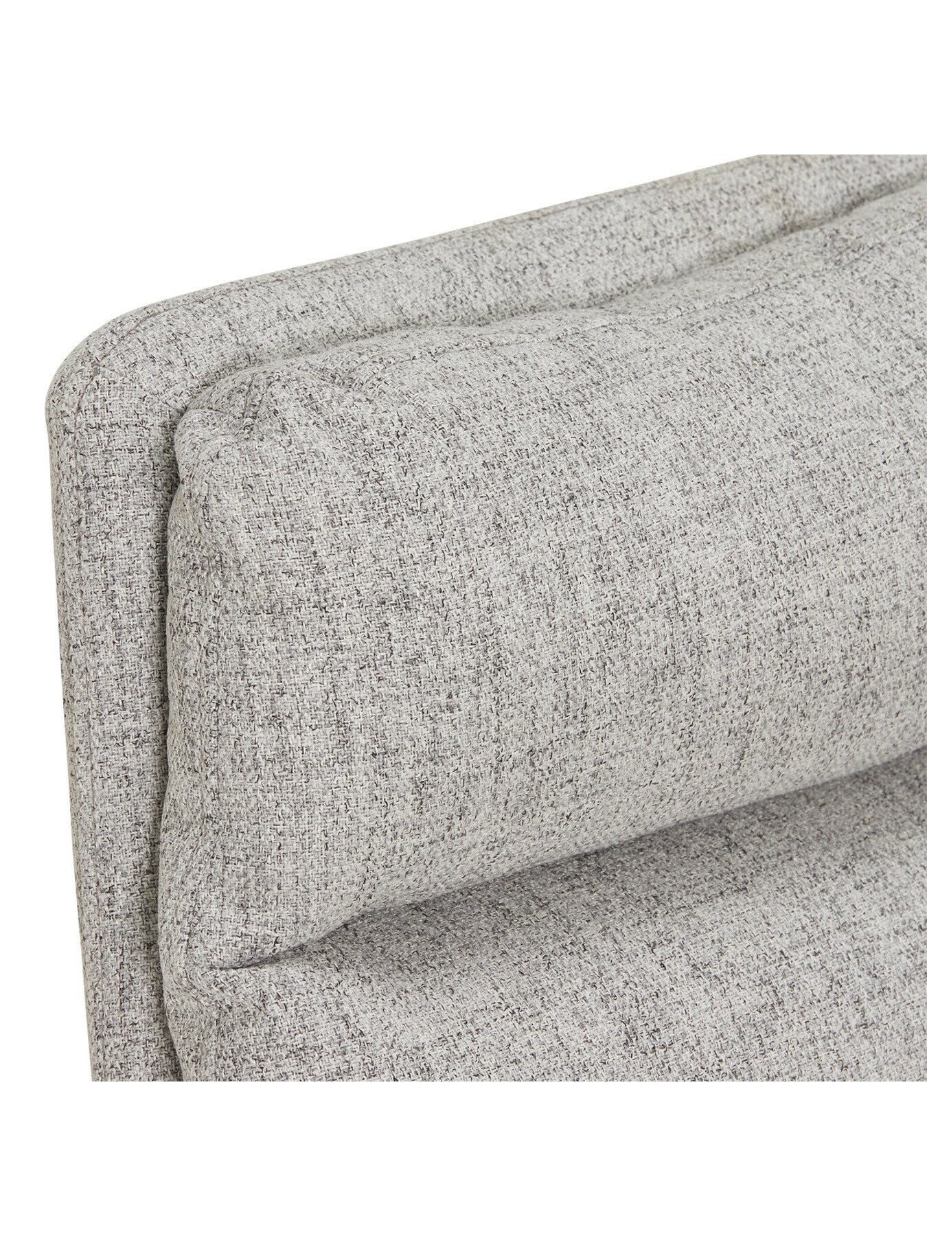 Eero Light Fabric Swivel Dining Chair With Black L