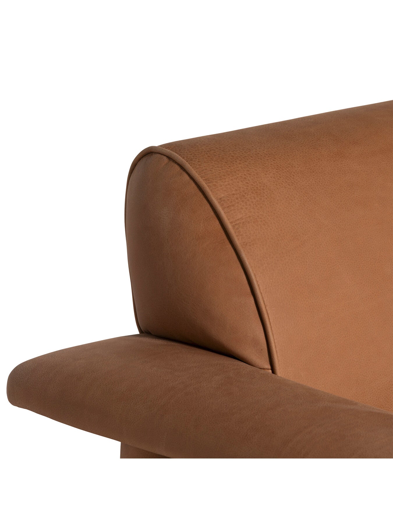 Eldrid Leather Armchair with Wide Armrests